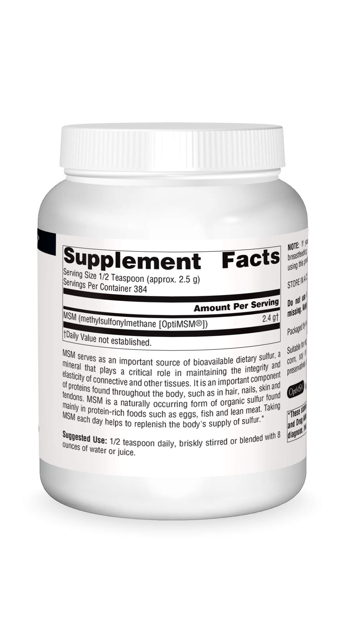 Foto 4 pulgar | Supplement Source Naturals Msm (metilsulfonilmetano) 1 Kg - Venta Internacional.
