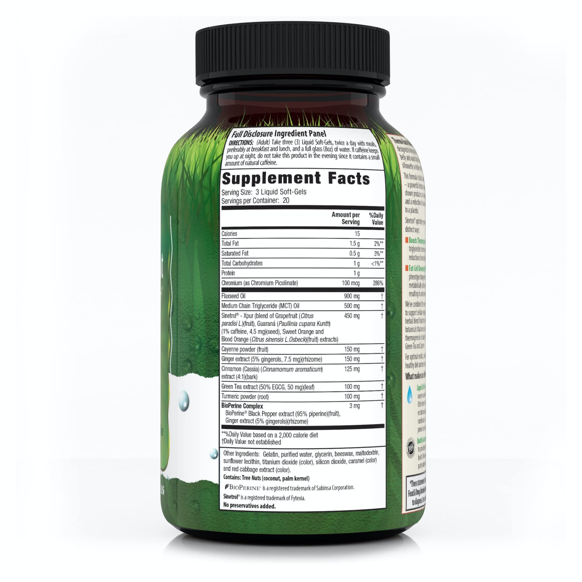 Foto 3 pulgar | Suplemento Irwin Naturals Thermo-burn Stubborn Fat 60 Cápsulas Blandas - Venta Internacional.