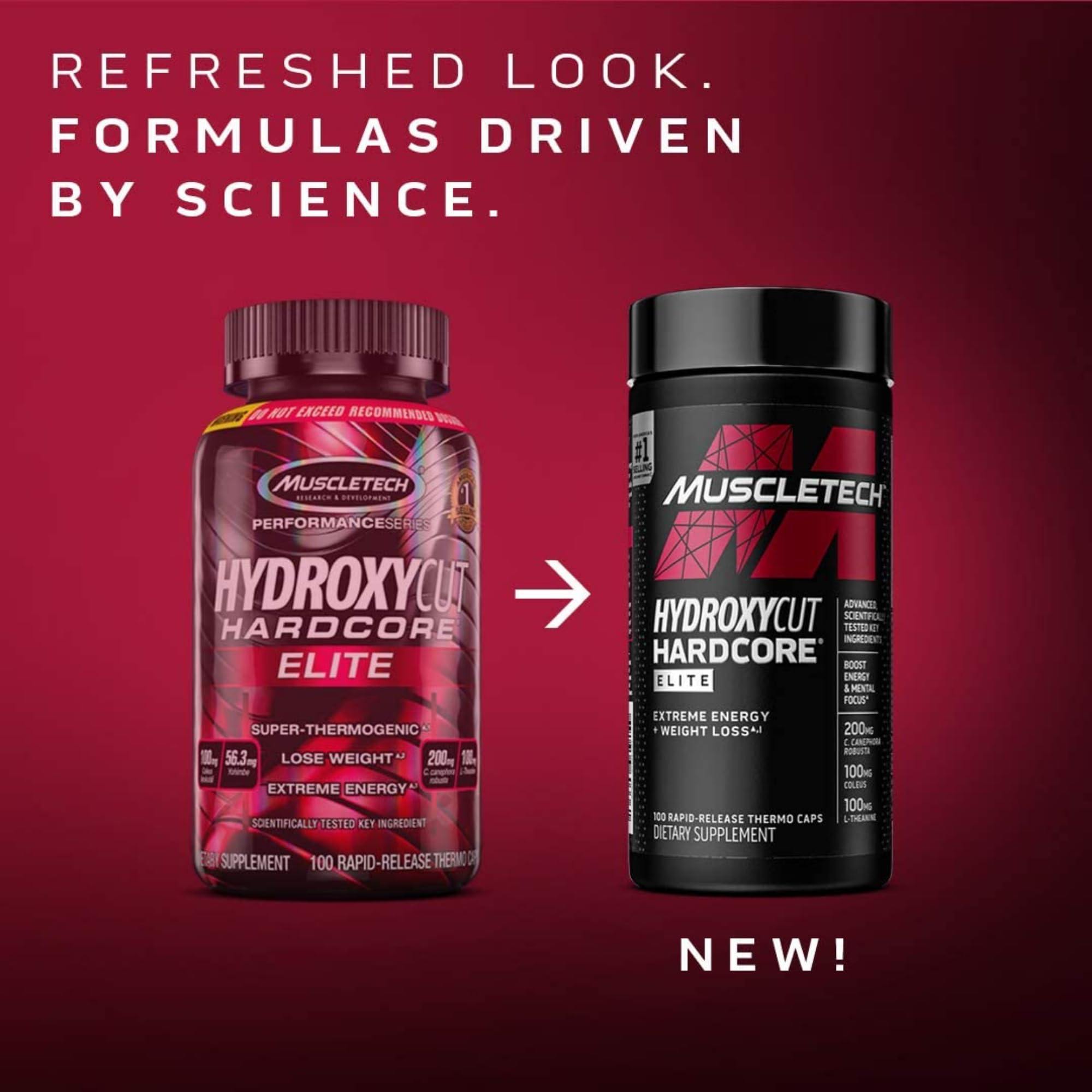 Foto 2 | Suplemento Hydroxycut Hardcore Elite 100 Cápsulas - Venta Internacional.