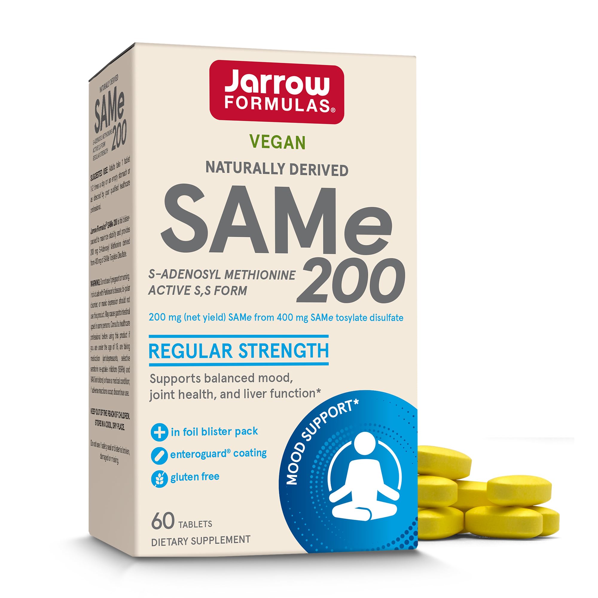 Foto 1 | Suplemento Jarrow Formulas Same 200 Mg 60 Comprimidos - Venta Internacional.