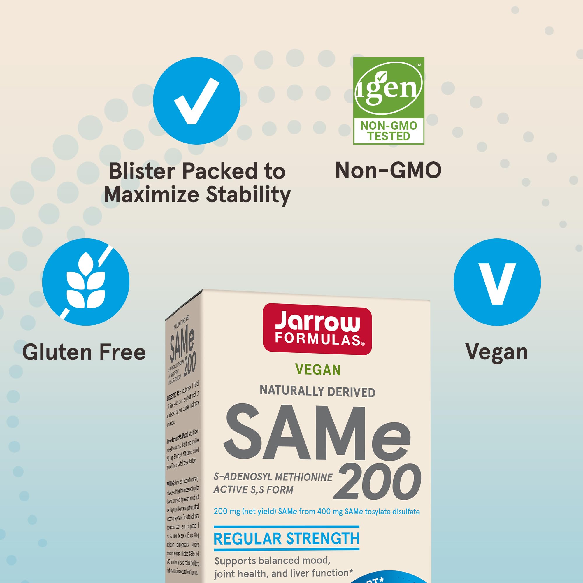 Foto 6 pulgar | Suplemento Jarrow Formulas Same 200 Mg 60 Comprimidos - Venta Internacional.