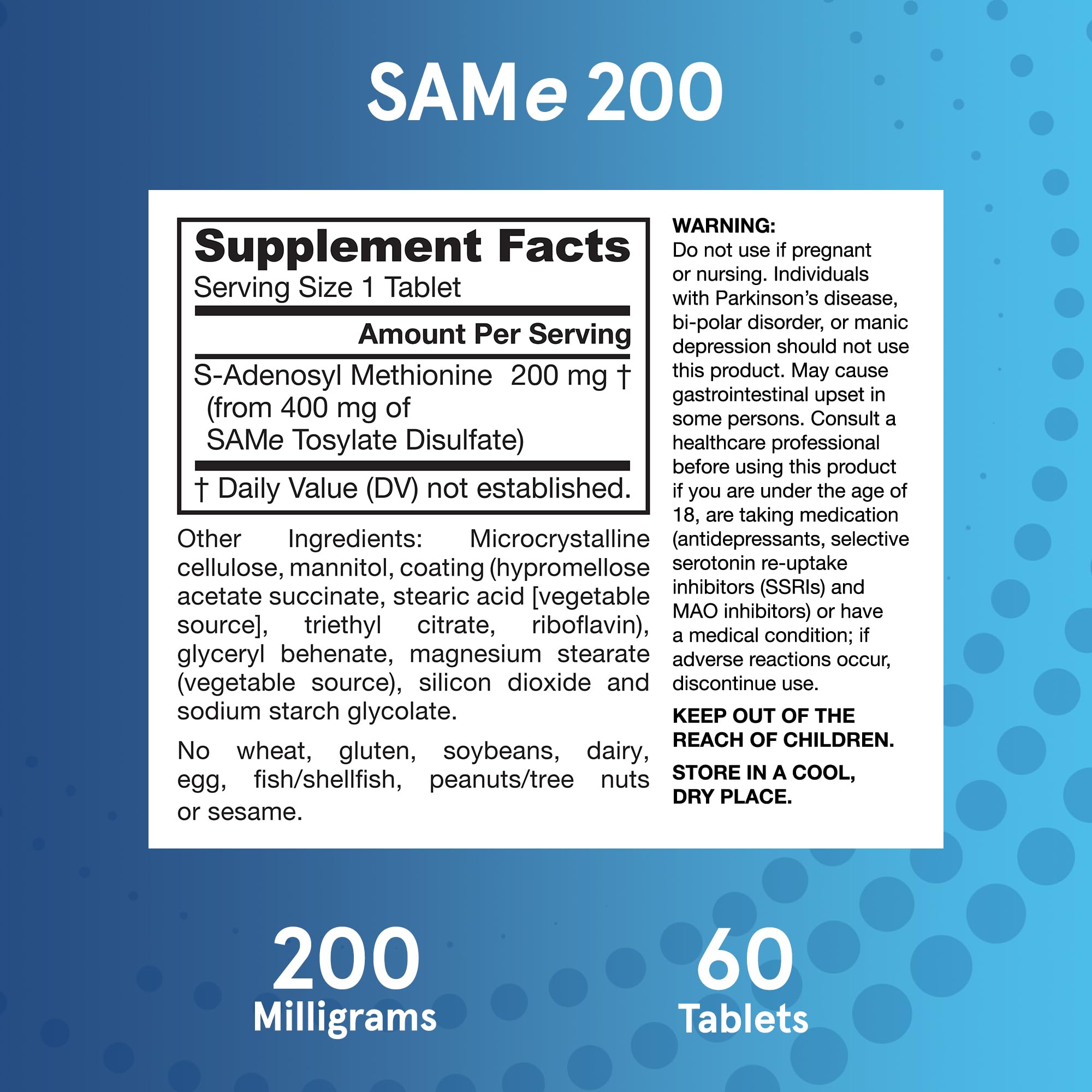 Foto 7 pulgar | Suplemento Jarrow Formulas Same 200 Mg 60 Comprimidos - Venta Internacional.