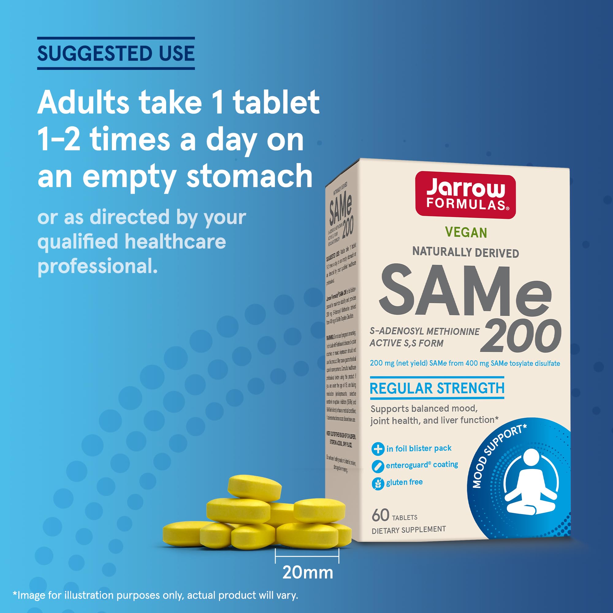 Foto 8 pulgar | Suplemento Jarrow Formulas Same 200 Mg 60 Comprimidos - Venta Internacional.