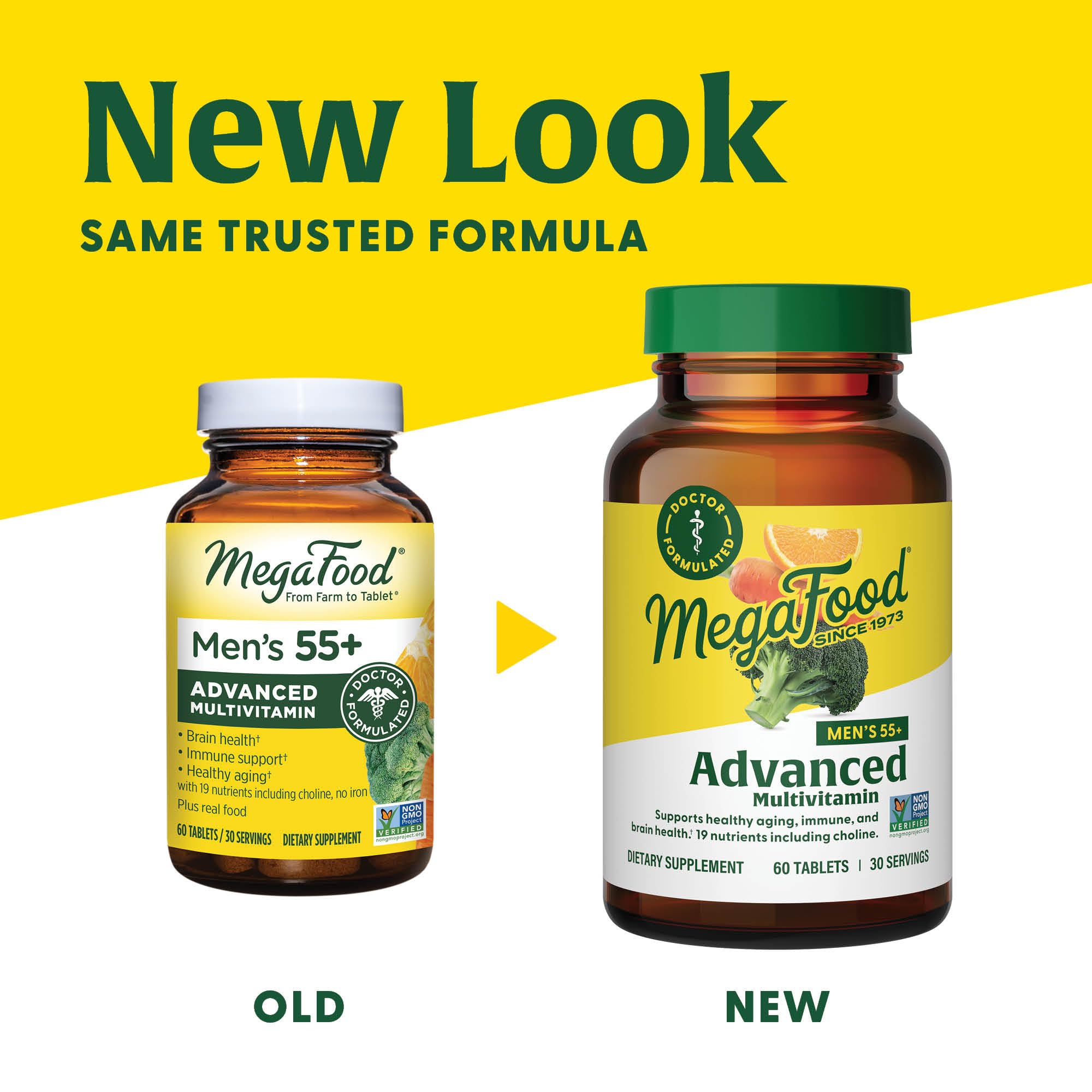 Foto 3 pulgar | Multivitamínico Megafood Men 55+ Advanced 60 Comprimidos - Venta Internacional.