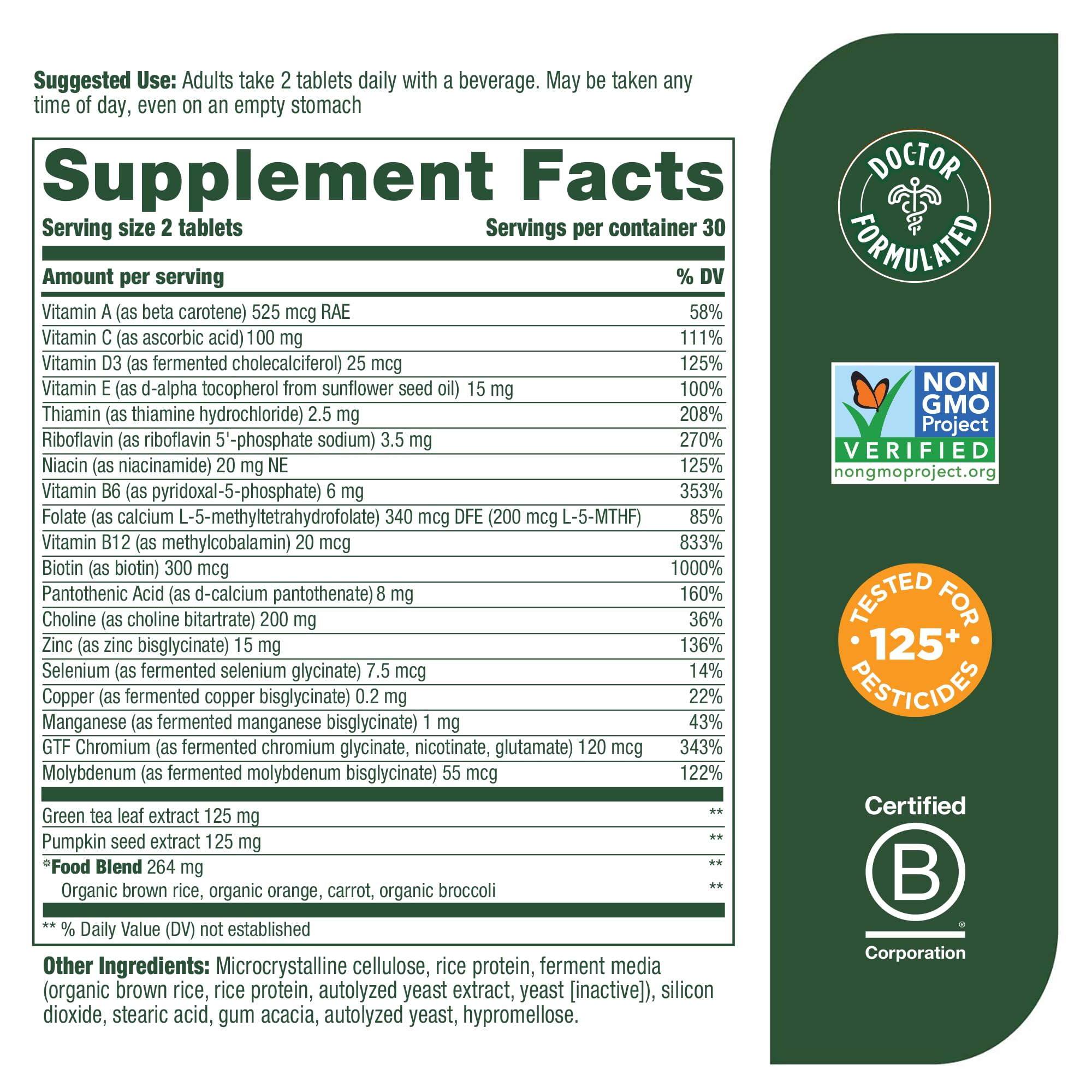 Foto 4 pulgar | Multivitamínico Megafood Men 55+ Advanced 60 Comprimidos - Venta Internacional.