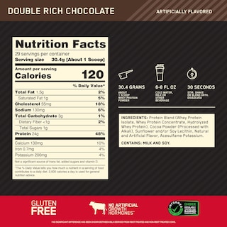 Foto 3 | Proteína En Polvo Optimum Nutrition Gold Standard 100% Whey 2 Kg - Venta Internacional.