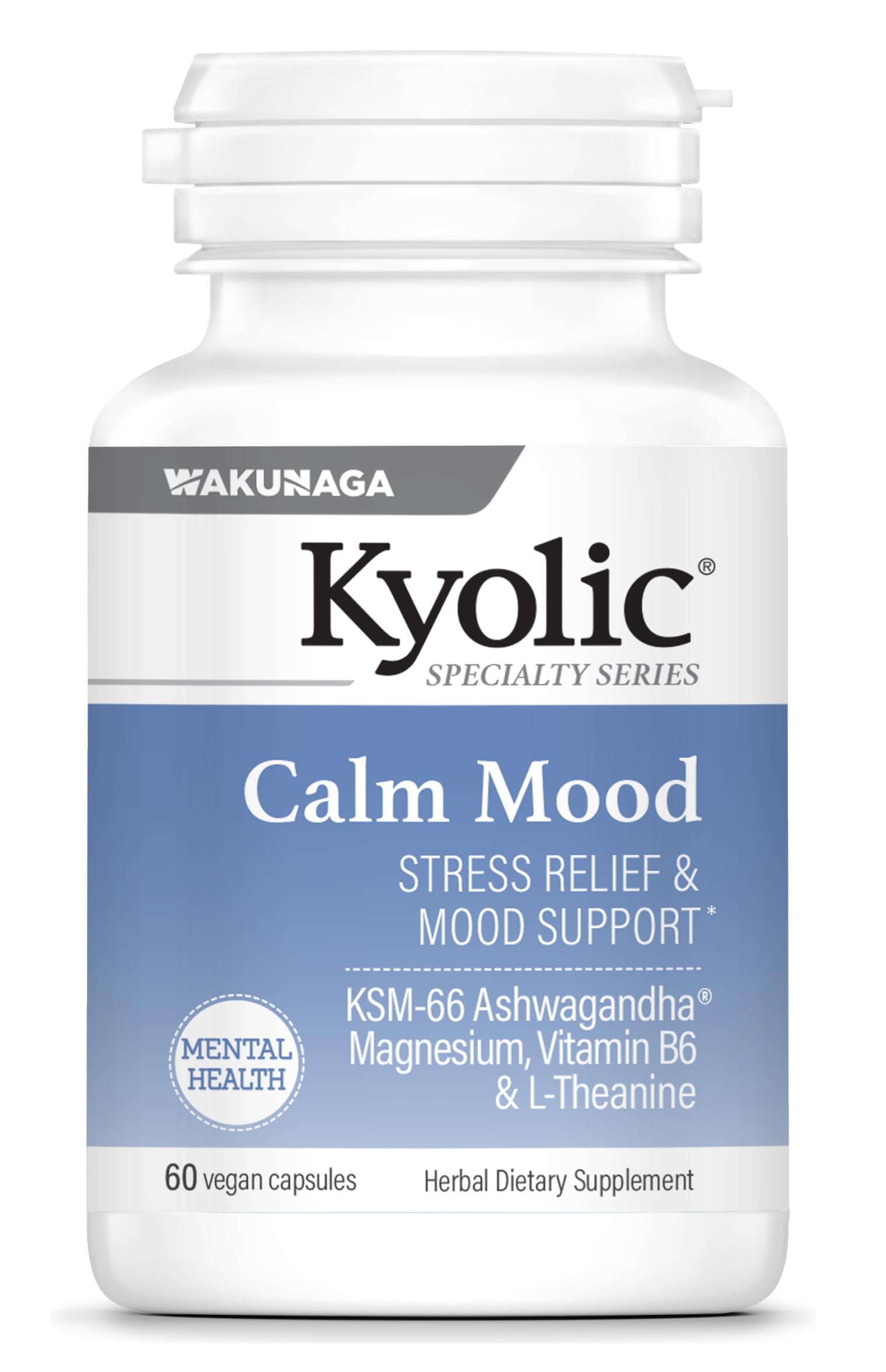 Suplemento Kyolic Specialty Series Calm Mood 60 Cápsulas Vegetarianas - Venta Internacional.