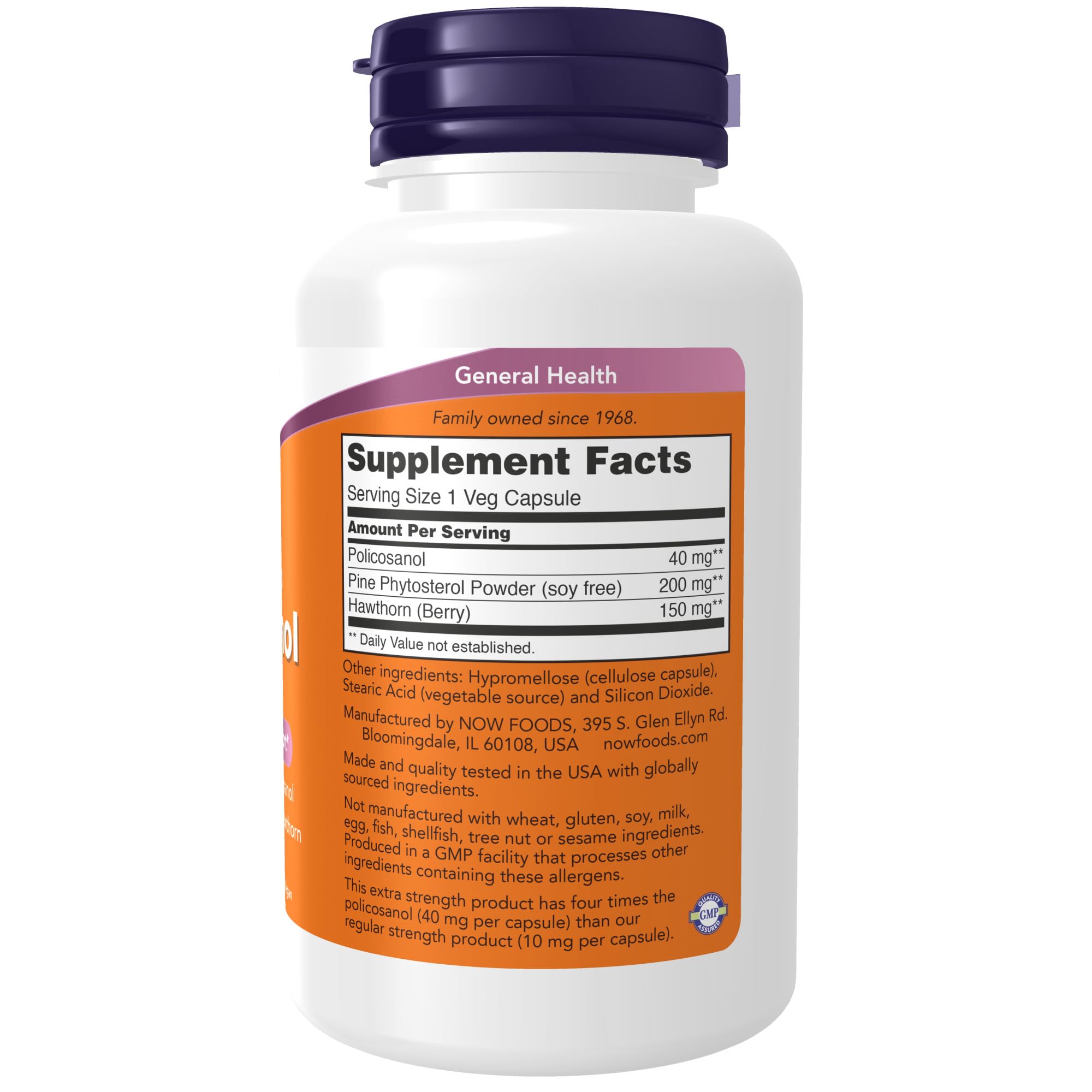Foto 3 pulgar | Suplementos De 40 Mg De Policosanol De Now Foods Con Esteroles De Plantas De Pino - Venta Internacional.