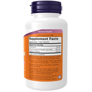 Foto 2 | Suplementos De 40 Mg De Policosanol De Now Foods Con Esteroles De Plantas De Pino - Venta Internacional.