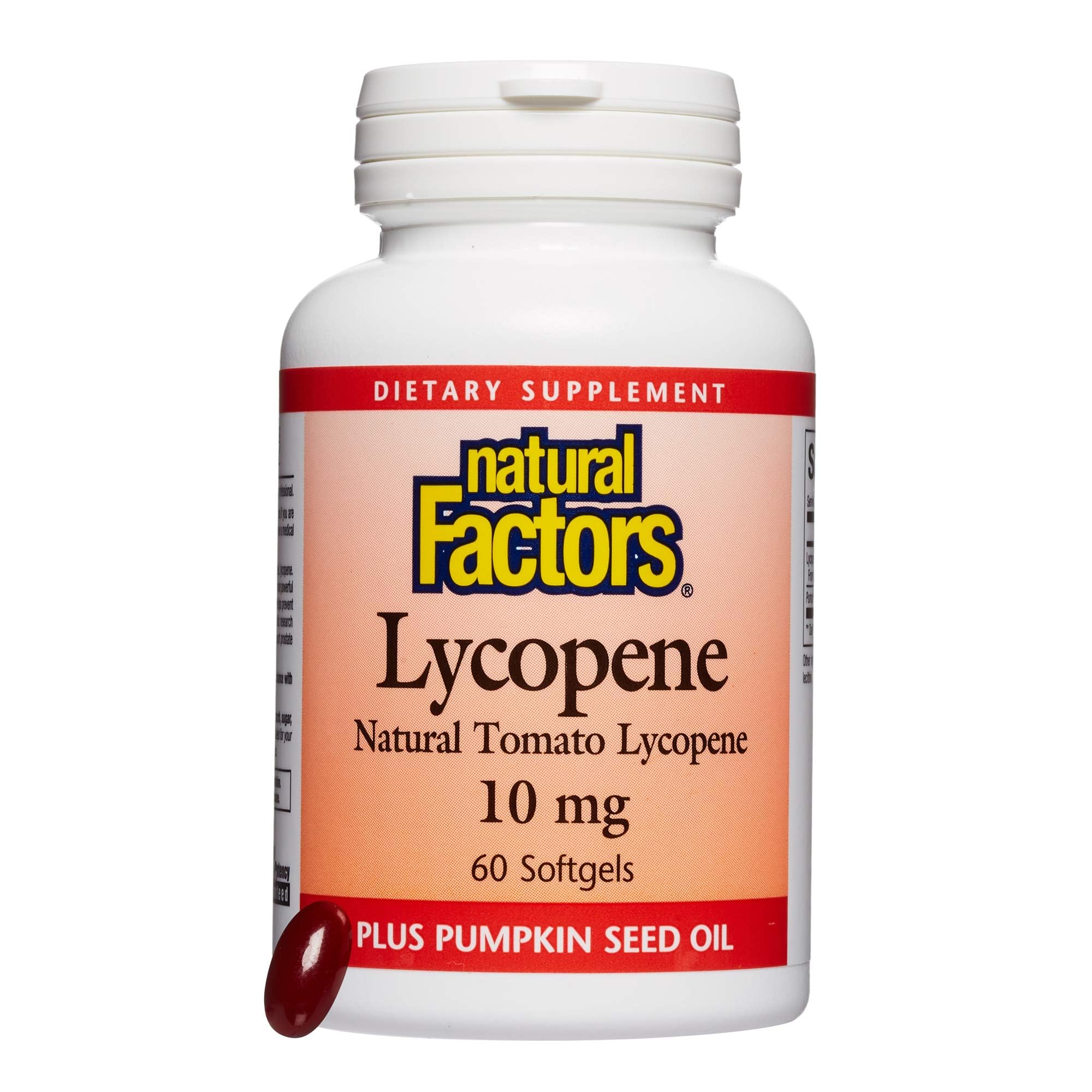 Foto 2 pulgar | Suplemento Natural Factors Con Licopeno, 10 Mg, Antioxidante, 60 Cápsulas Blandas - Venta Internacional.