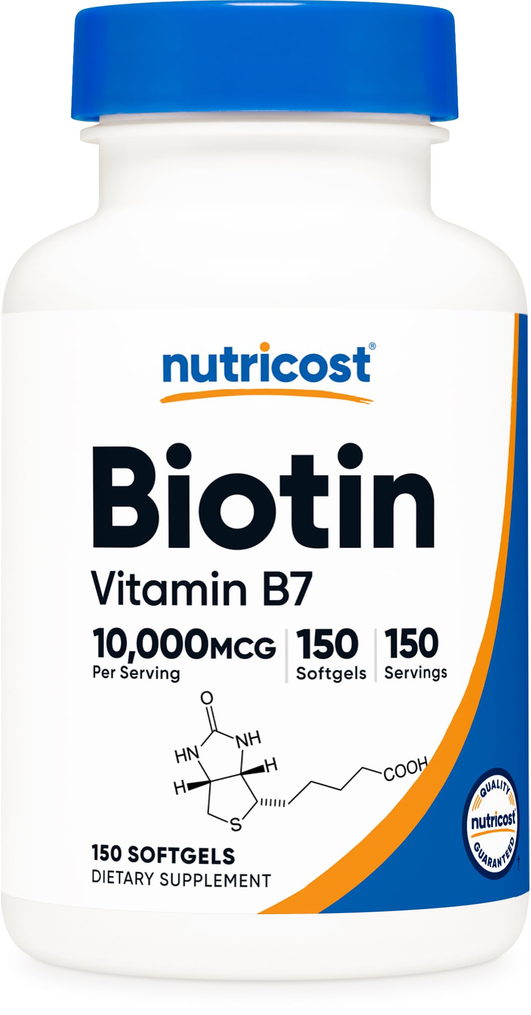 Foto 2 pulgar | Suplemento Nutricost De Biotina, 10.000 Mcg, 150 Cápsulas Blandas, Sin Gluten - Venta Internacional.