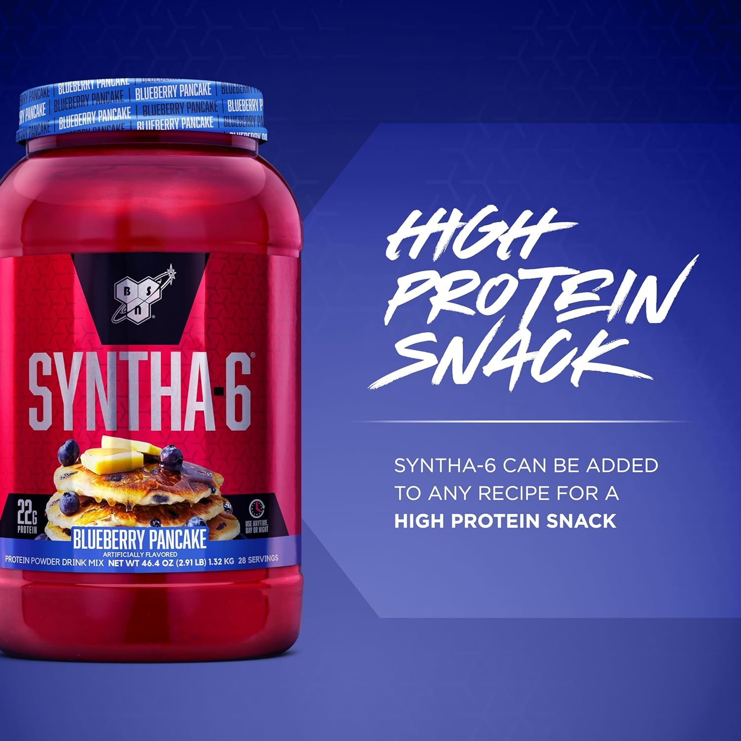 Foto 4 pulgar | Mezcla De Proteína En Polvo Para Tortitas De Arándanos Bsn Syntha-6, 1,32 Kg - Venta Internacional.