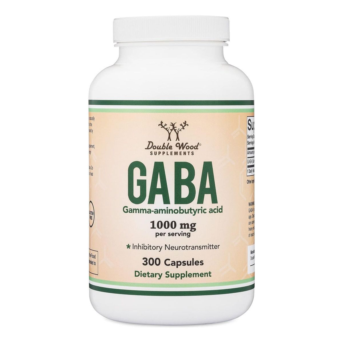 Foto 2 pulgar | Double Wood Gaba 1000 Mg 300 Cápsulas | Relajación, Ánimo Positivo Y Sueño Reparador