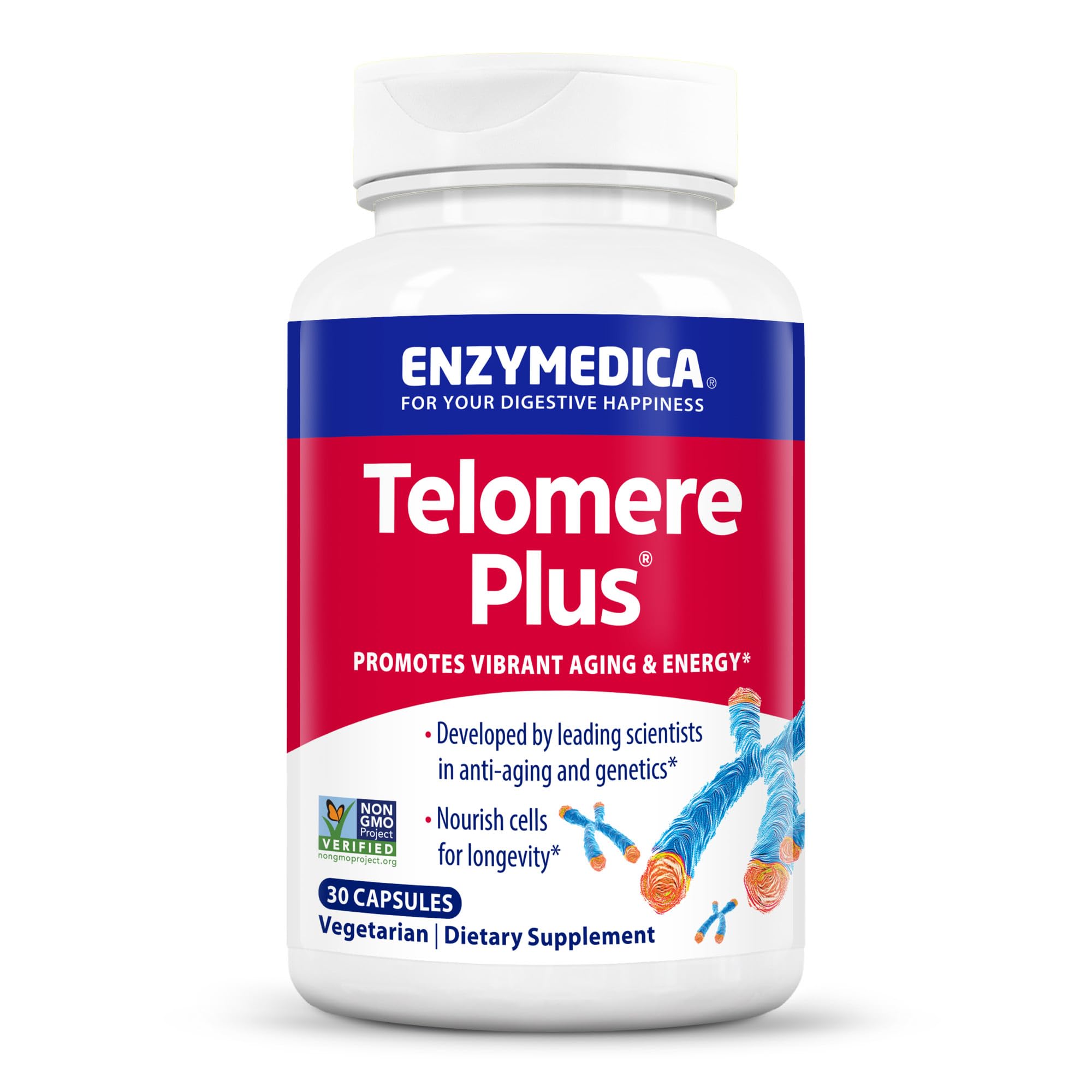 Foto 1 | Suplemento Enzymedica Telomere Plus 30 Cápsulas - Venta Internacional.