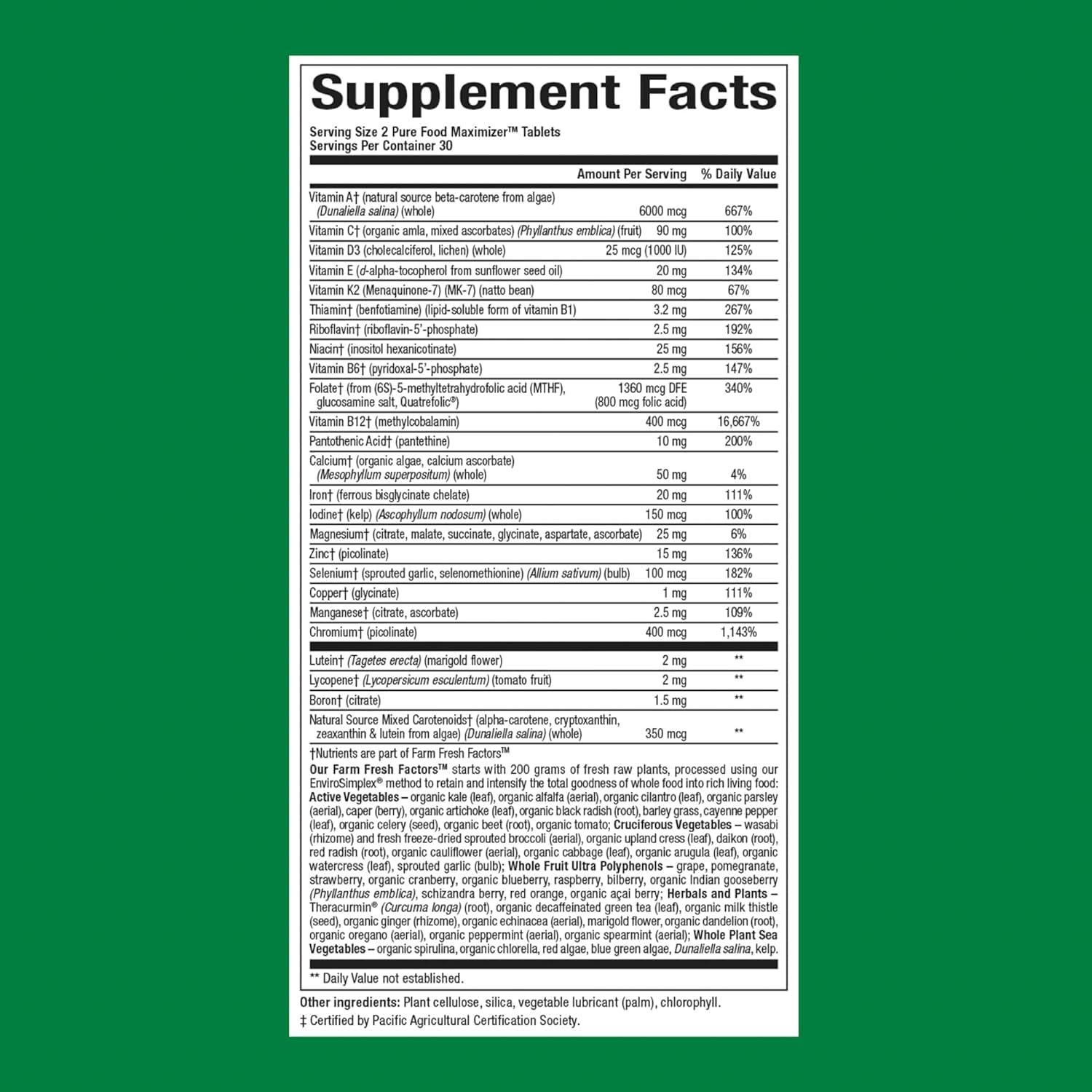 Foto 3 pulgar | Complementa Natural Factors Whole Earth & Sea Women's - Venta Internacional.