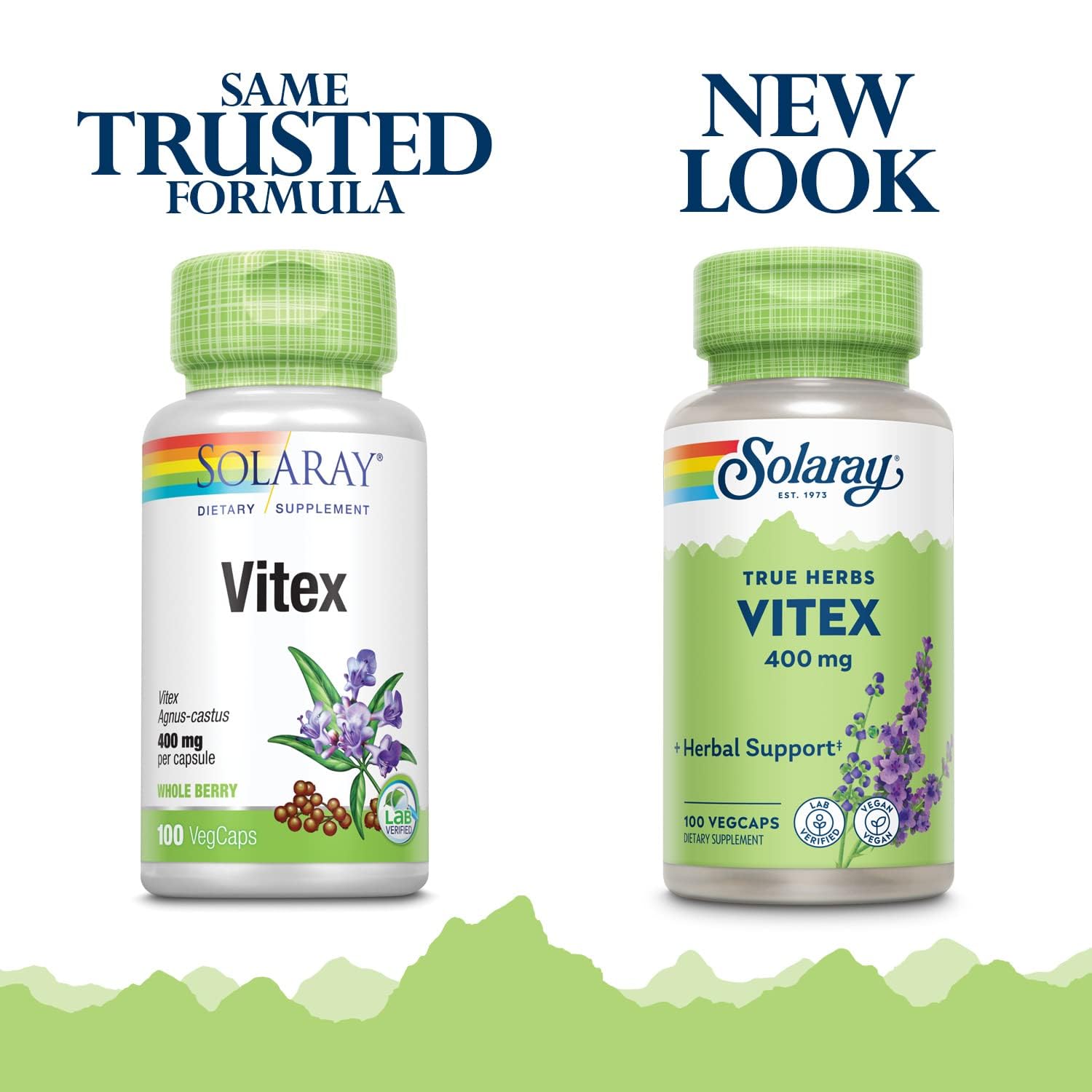 Foto 2 | Suplemento Solaray Vitex Sauzgatillo 400 Mg 100 Cápsulas Vegetales - Venta Internacional.