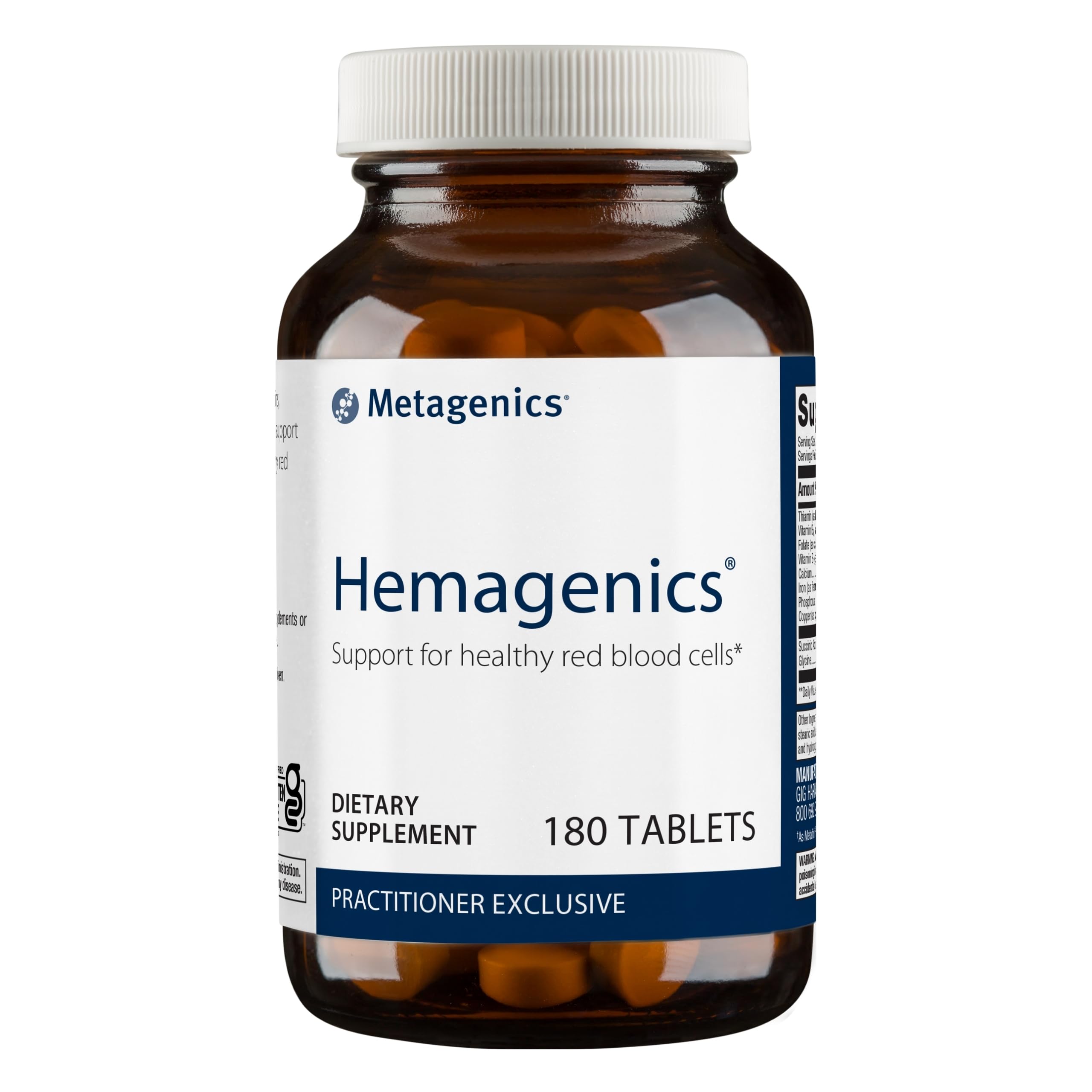 Foto 1 | Suplemento Metagenics Hemagenics 180 Unidades Sin Gluten - Venta Internacional.