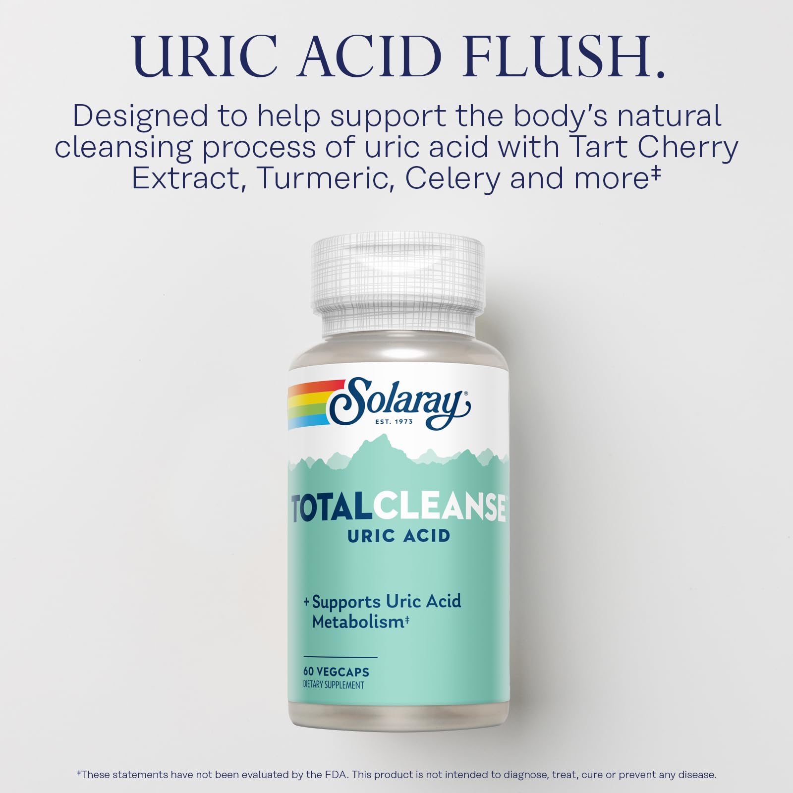 Foto 4 pulgar | Suplemento Solaray Total Cleanse Con Ácido Úrico Para La Salud De Las Articulaciones - Venta Internacional.