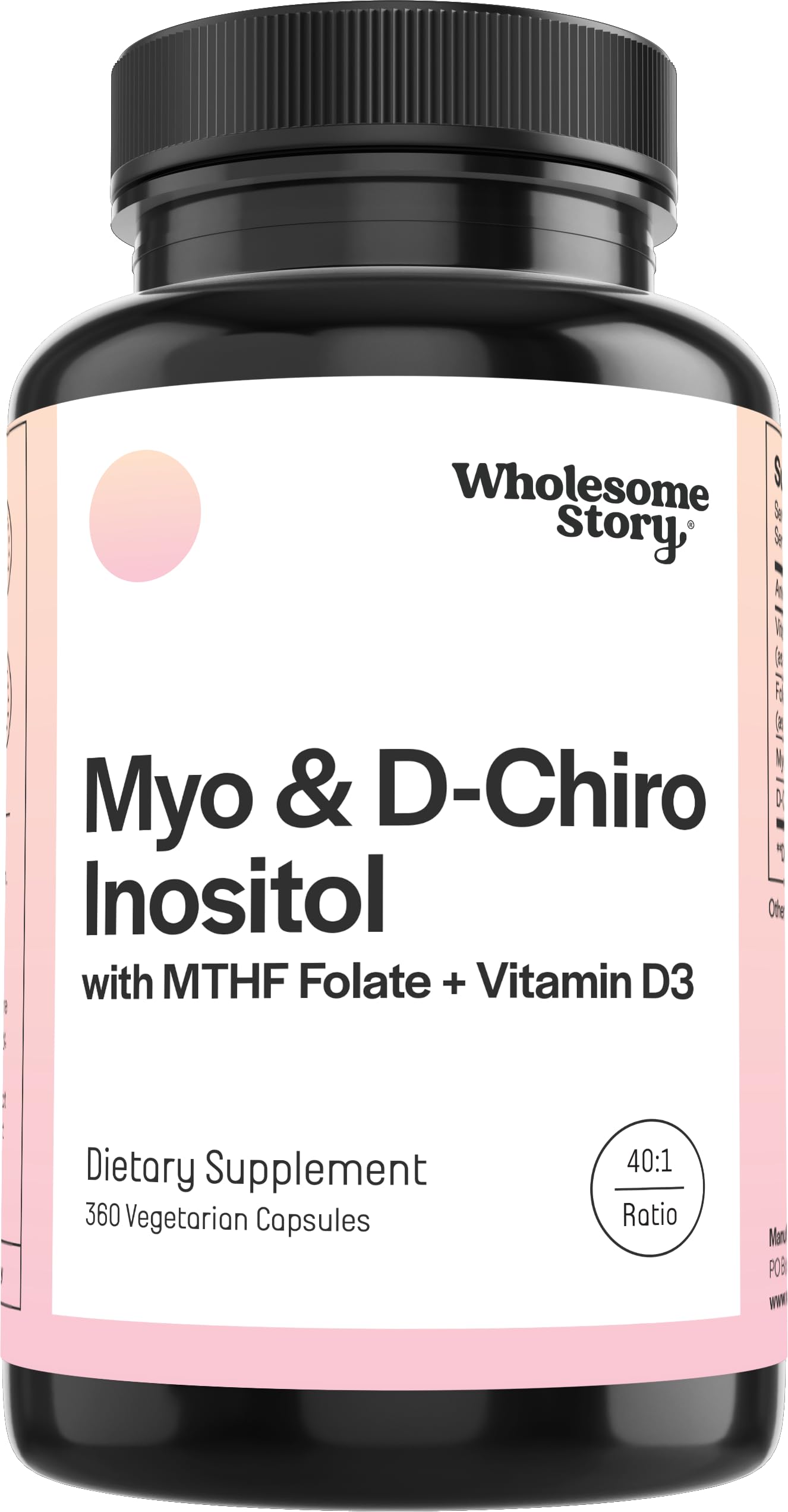 Foto 2 pulgar | Suplemento Wholesome Story Con Mioinositol Y D-chiro Inositol - Venta Internacional.