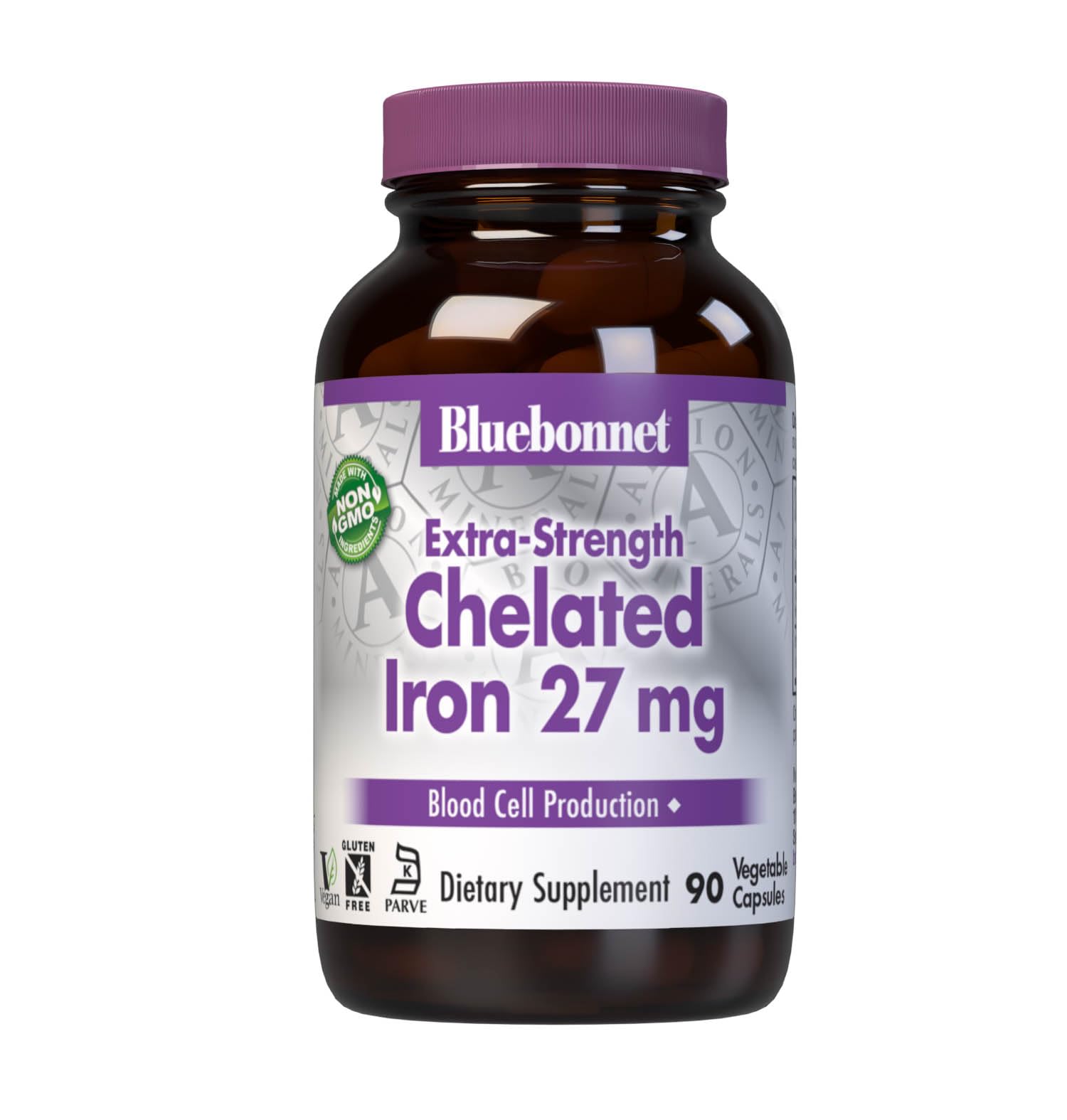 Foto 2 pulgar | Suplemento De Hierro Quelado Extra Fuerte Bluebonnet Nutrition Albion, 27 Mg, 90 Cápsulas Vegetales - Venta Internaci