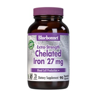 Foto 1 | Suplemento De Hierro Quelado Extra Fuerte Bluebonnet Nutrition Albion, 27 Mg, 90 Cápsulas Vegetales - Venta Internaci