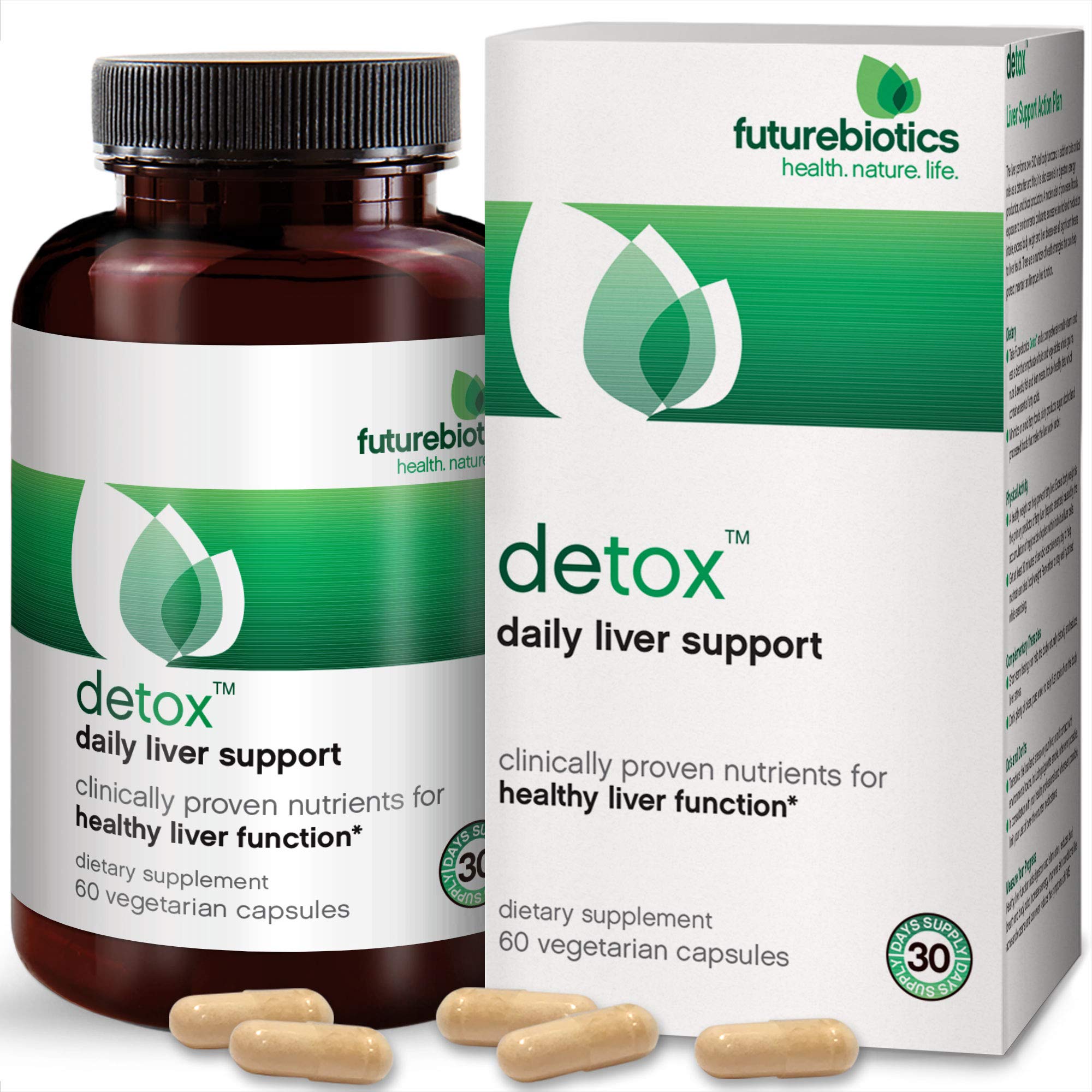 Foto 2 pulgar | Suplemento Futurebiotics Detox Daily Liver Support 60 Cápsulas - Venta Internacional.