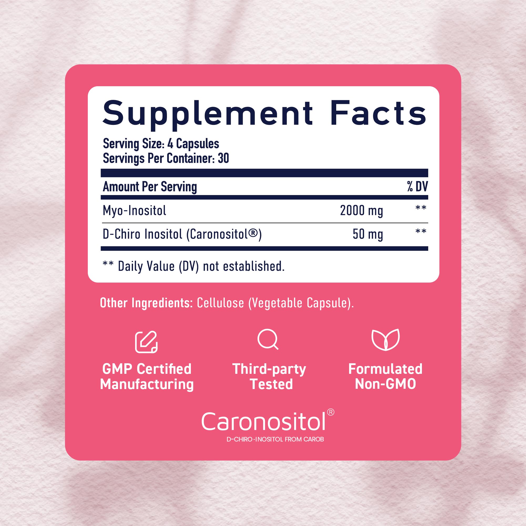 Foto 7 pulgar | Suplemento Smnutrition De Mioinositol (2000 Mg) Y D-chiro (50 Mg, 120 Unidades) - Venta Internacional.