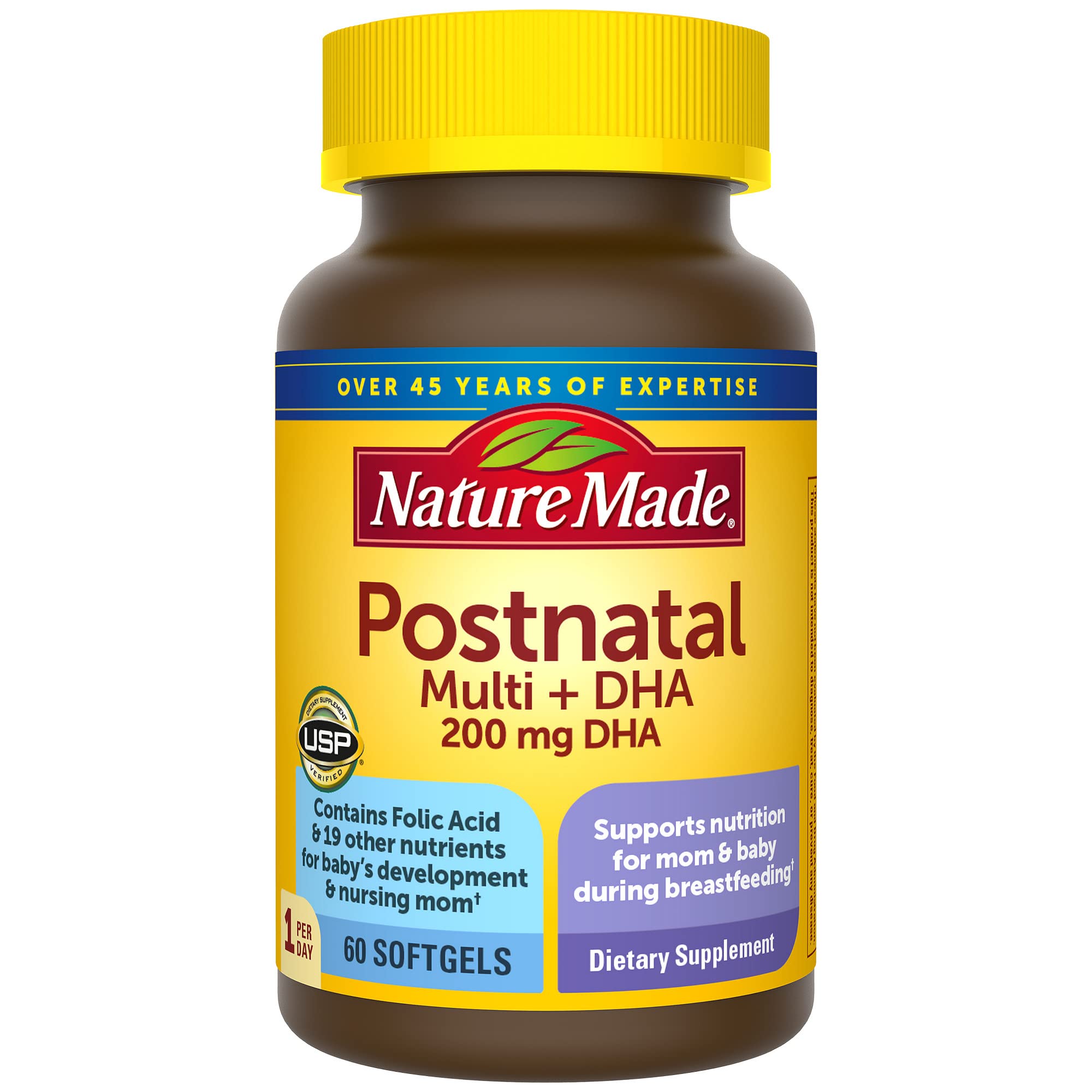 Foto 1 | Suplemento Multivitamínico Posnatal Nature Made + Dha 200 Mg - Venta Internacional.