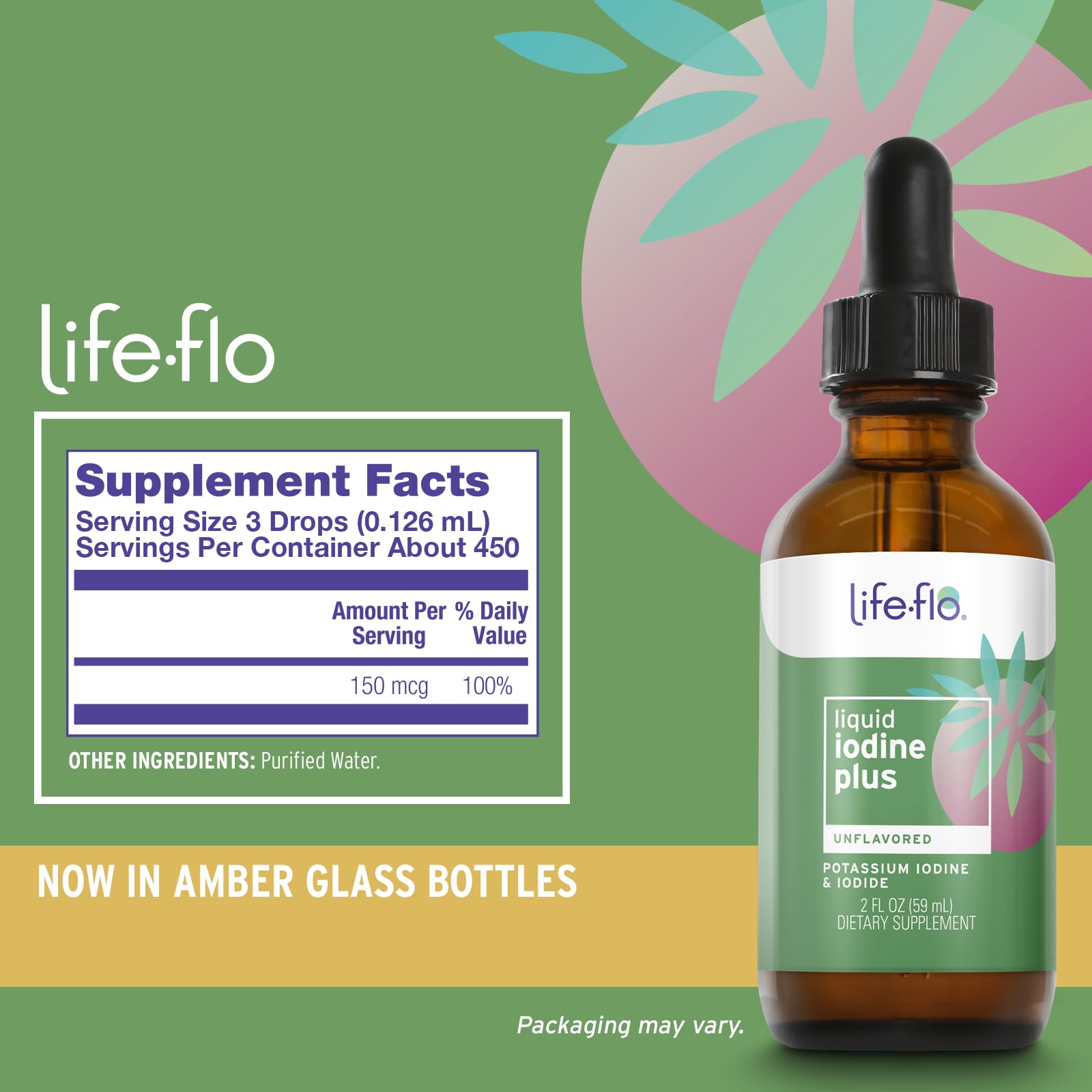 Foto 3 pulgar | Suplemento Life-flo Liquid Iodine Plus 150 Mcg Para La Tiroides - Venta Internacional.