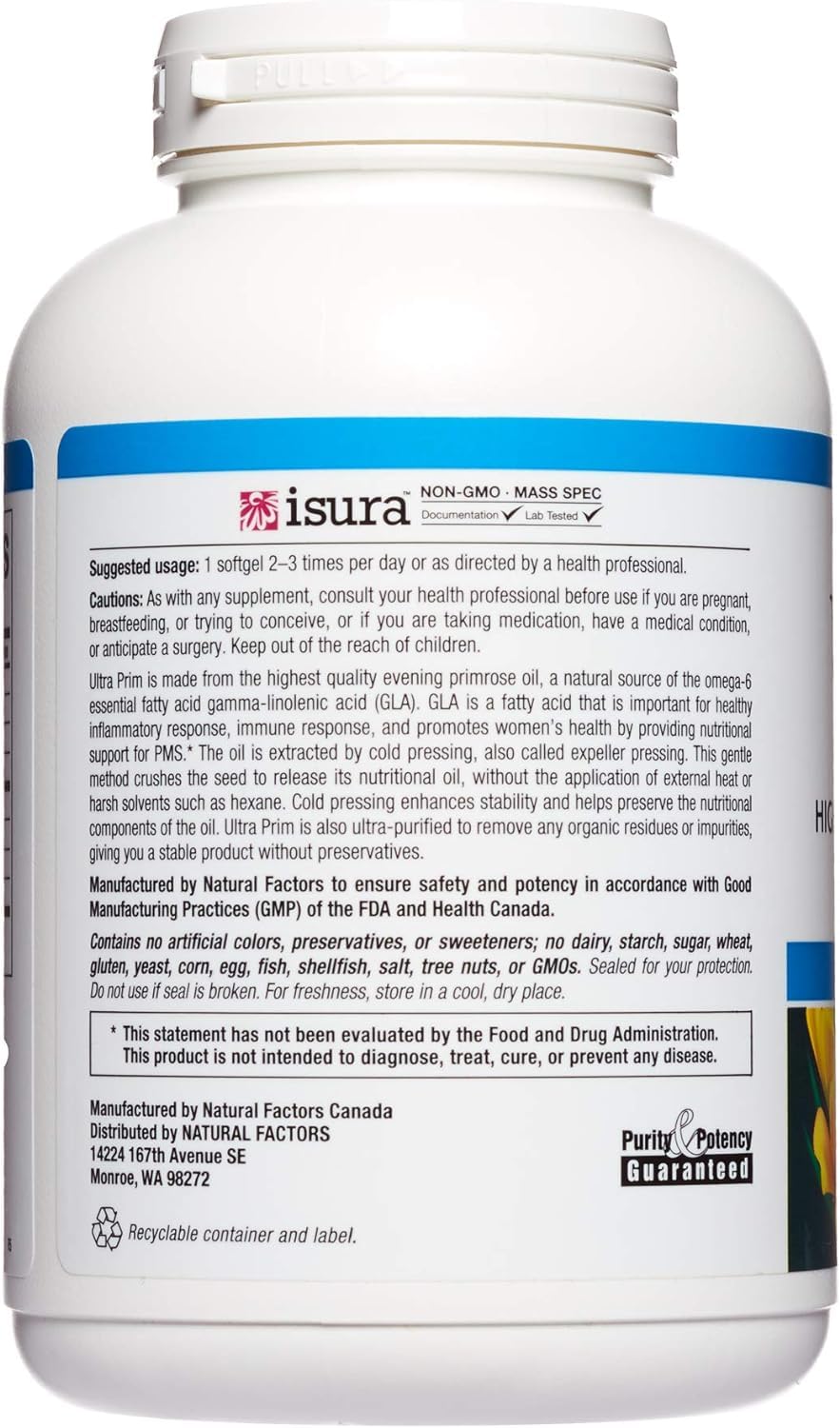 Foto 4 pulgar | Complemente Los Factores Naturales Omega Factors Ultra Prim Epo - Venta Internacional.