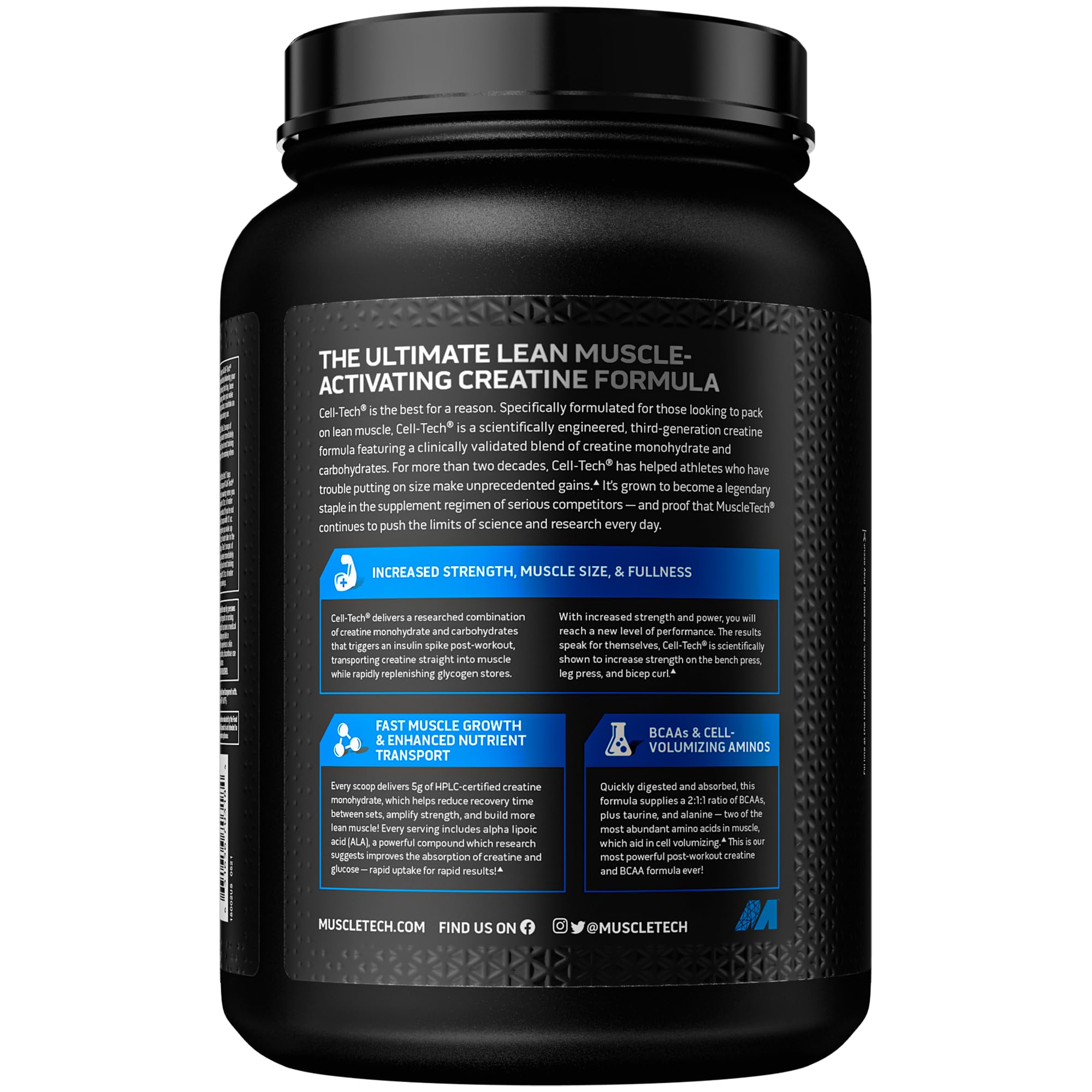 Foto 3 pulgar | Suplemento Muscletech Cell-tech De Monohidrato De Creatina, 3 Kg - Venta Internacional.