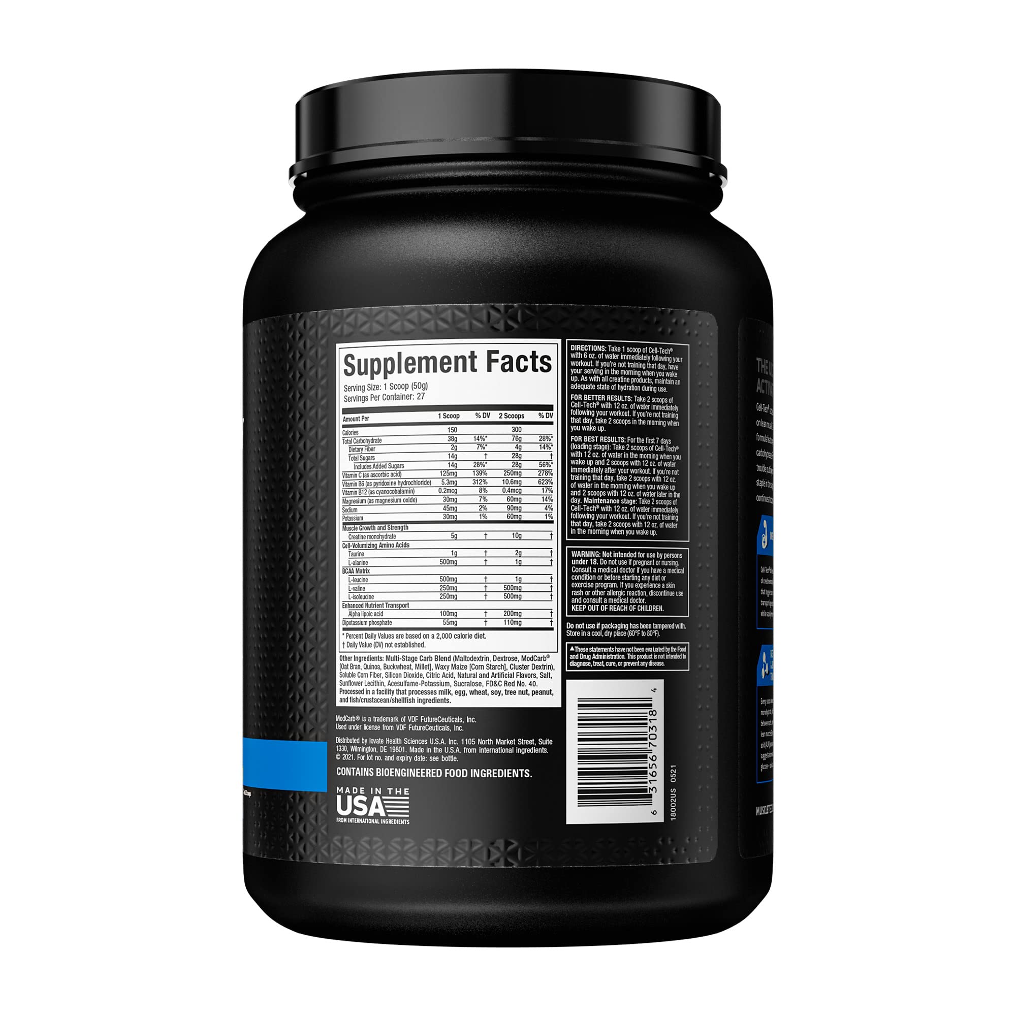 Foto 7 pulgar | Suplemento Muscletech Cell-tech De Monohidrato De Creatina, 3 Kg - Venta Internacional.