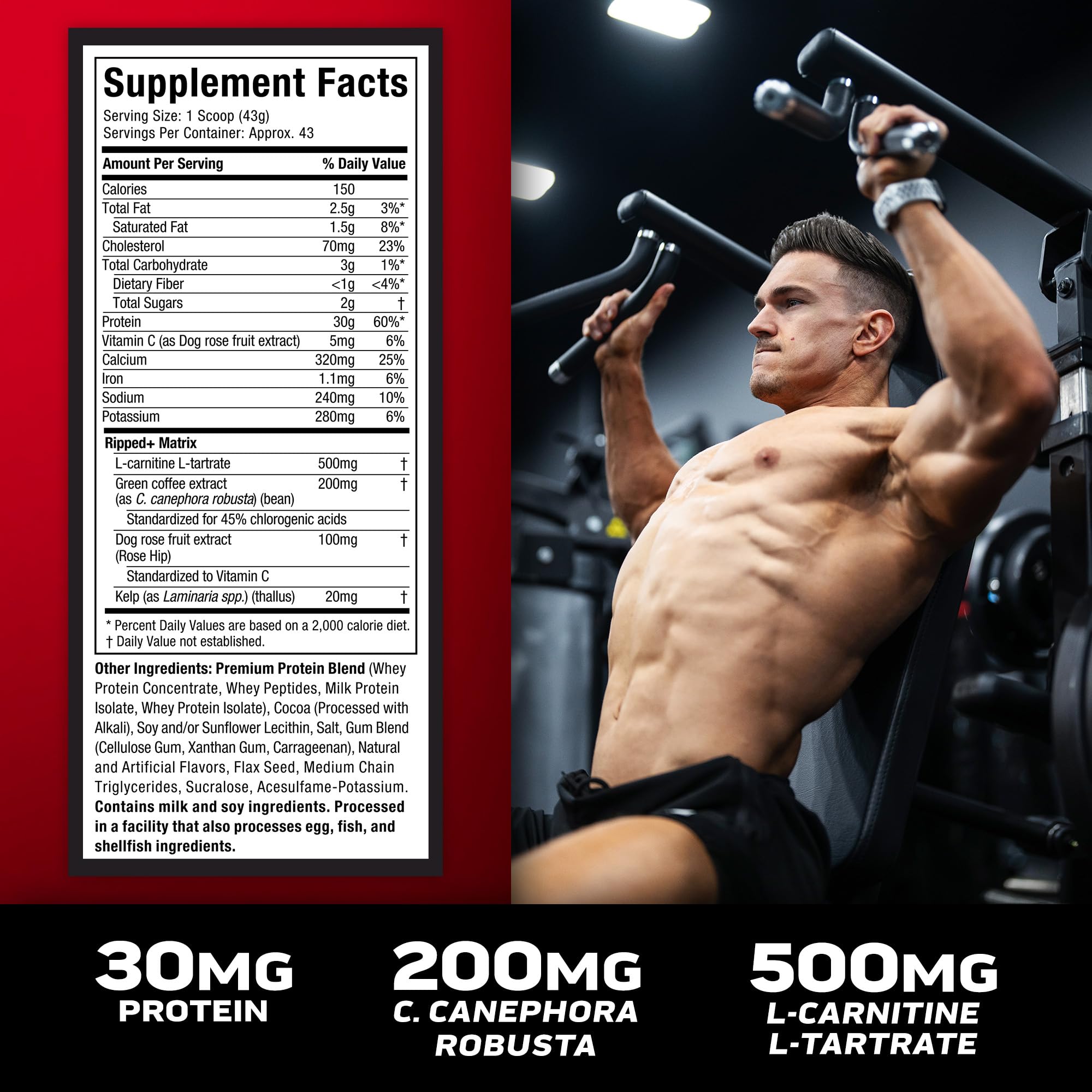 Foto 5 pulgar | Proteína En Polvo Muscletech Nitro-tech Ripped, Chocolate De 1,8 Kg - Venta Internacional.