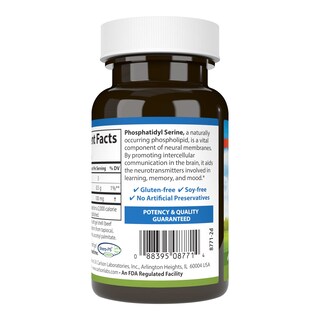 Foto 3 | Suplemento Carlson De Fosfatidilserina 100 Mg 90 Cápsulas Blandas - Venta Internacional.