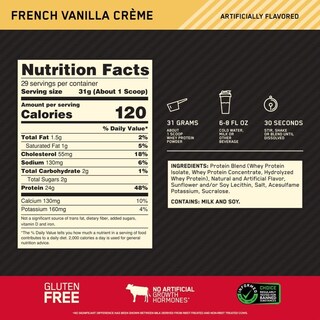 Foto 3 | Proteína De Suero En Polvo Optimum Nutrition Gold Standard 2 Kg - Venta Internacional.