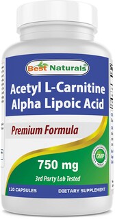 Foto 1 | Supplement Best Naturals Acetil L-carnitina Y Ácido Alfa Lipoico 750 Mg 120 Cápsulas - Venta Internacional.