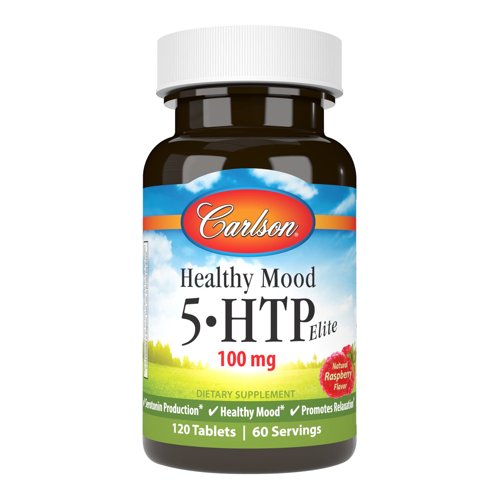 Suplemento Carlson Healthy Mood 5-htp Elite 100 Mg 120 Comprimidos - Venta Internacional.