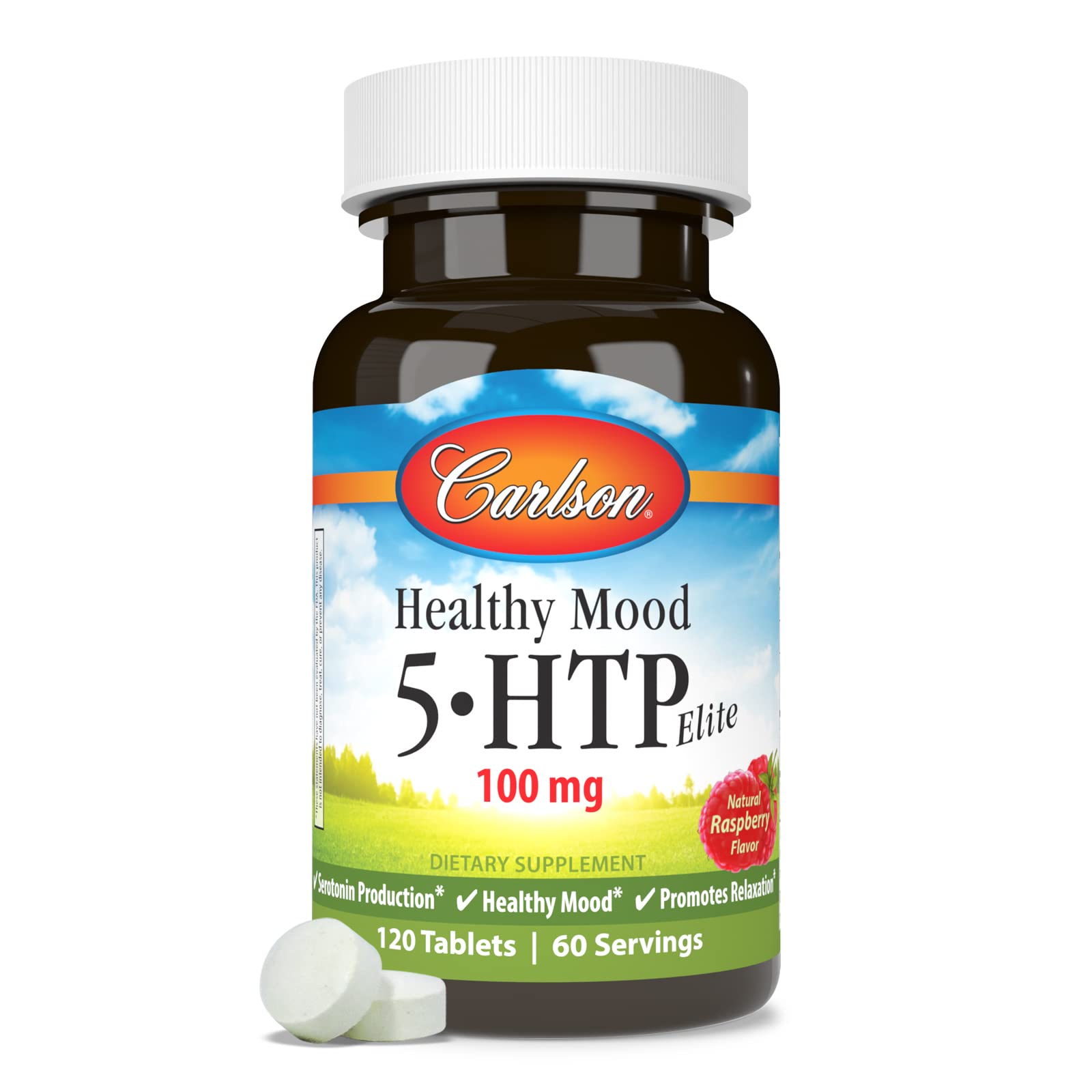 Foto 6 pulgar | Suplemento Carlson Healthy Mood 5-htp Elite 100 Mg 120 Comprimidos - Venta Internacional.