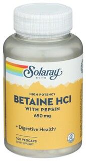 Foto 1 | Suplemento Solaray De Alta Potencia Hcl + Pepsina 650 Mg 100 Vcaps - Venta Internacional.