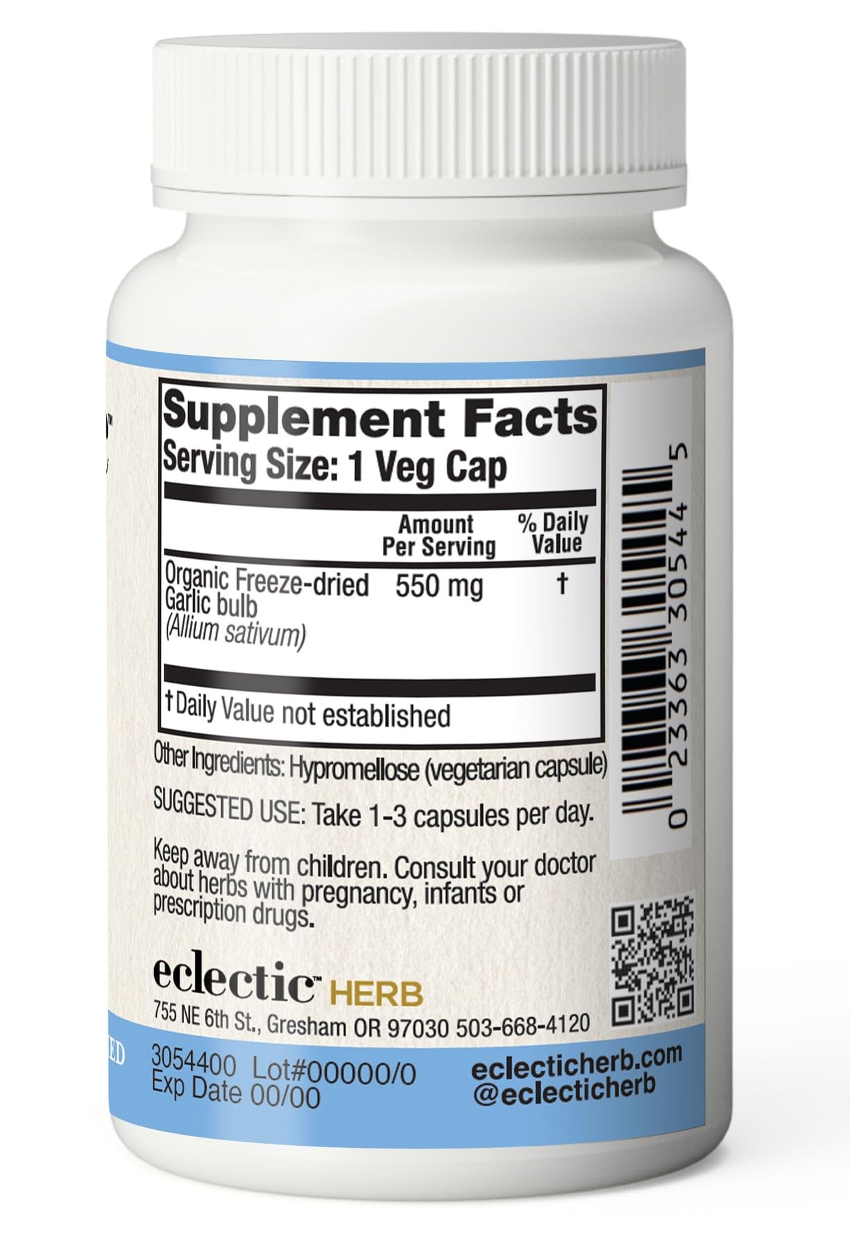 Foto 4 pulgar | Suplemento De Ajo Liofilizado De Eclectic Institute, 550 Mg - Venta Internacional.