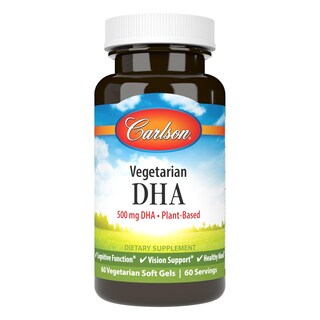 Foto 1 | Suplemento Carlson Vegetarian Dha 500 Mg Dha 60 Cápsulas Blandas - Venta Internacional.