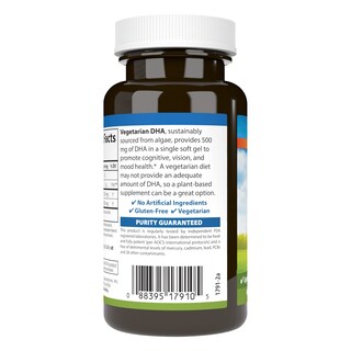 Foto 3 | Suplemento Carlson Vegetarian Dha 500 Mg Dha 60 Cápsulas Blandas - Venta Internacional.