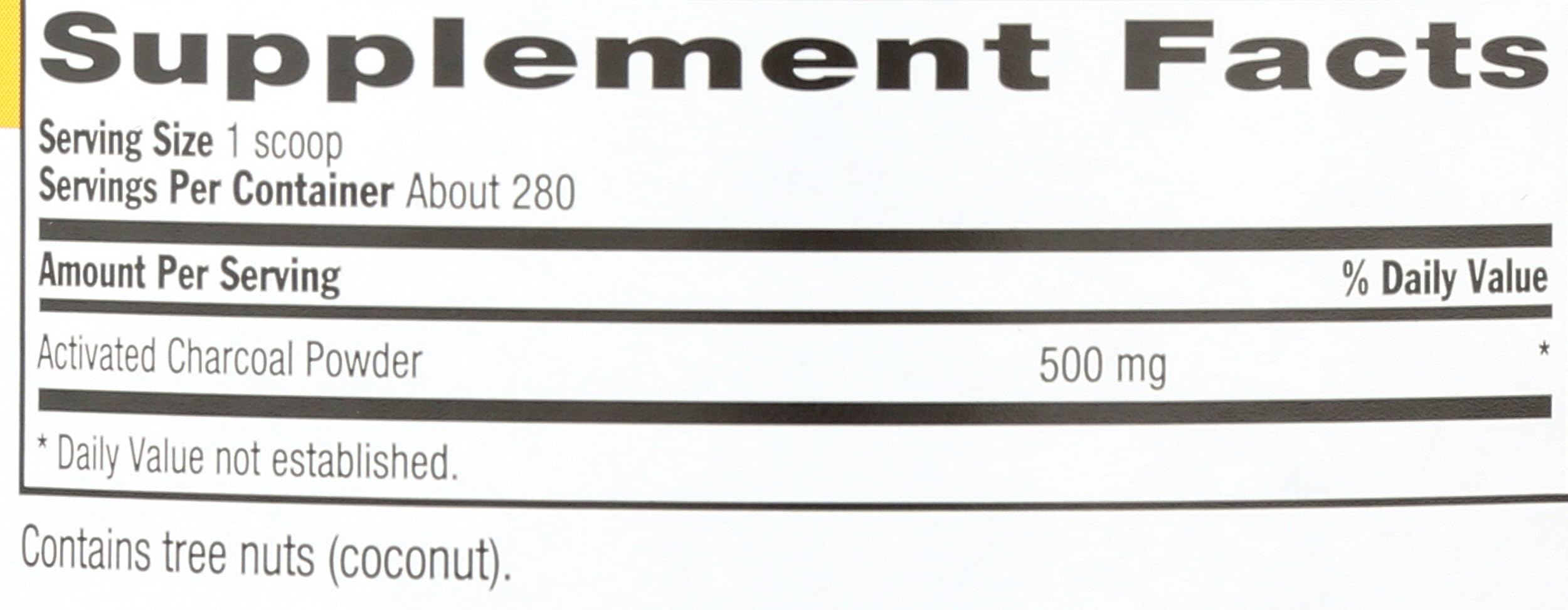 Foto 5 pulgar | Carbón De Coco Activado En Polvo Country Life 500 Mg - Venta Internacional.