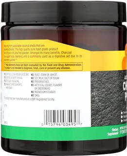 Foto 6 | Carbón De Coco Activado En Polvo Country Life 500 Mg - Venta Internacional.
