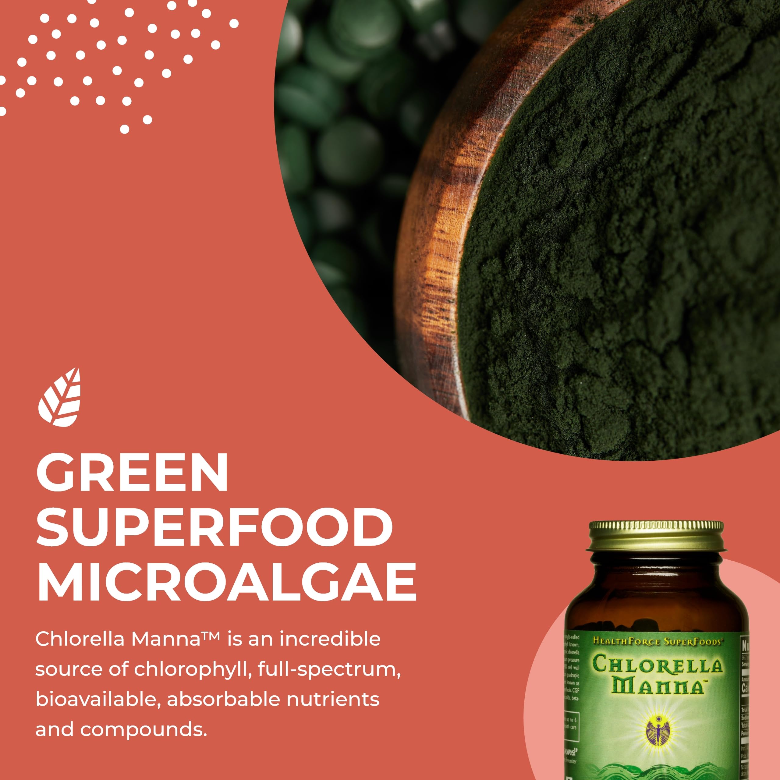 Foto 5 pulgar | Suplemento Healthforce Superfoods Chlorella Manna 400 Comprimidos - Venta Internacional.