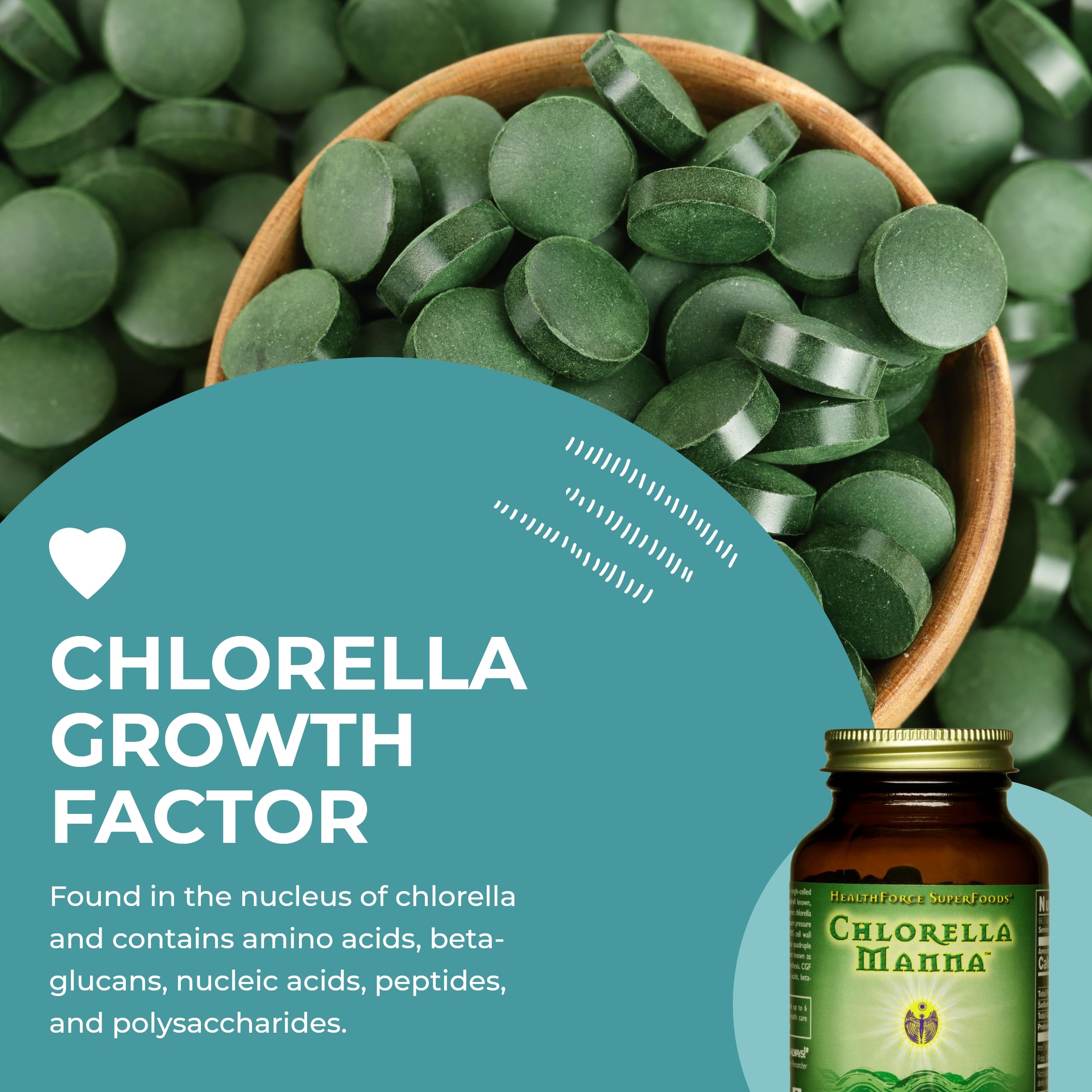 Foto 6 pulgar | Suplemento Healthforce Superfoods Chlorella Manna 400 Comprimidos - Venta Internacional.