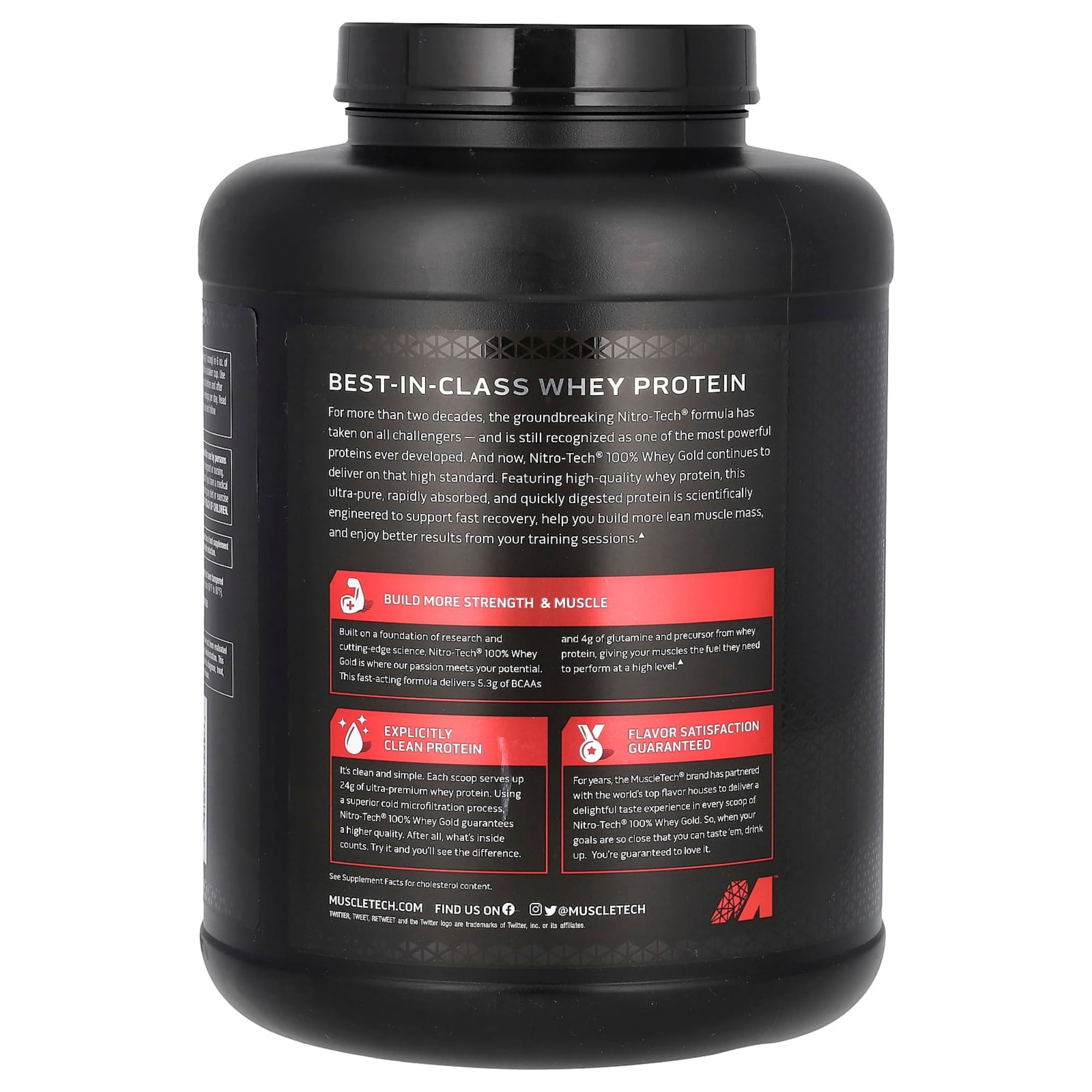 Foto 3 pulgar | Proteína En Polvo Muscletech Nitro-tech Whey Gold, 2,27 Kg, Chocolate - Venta Internacional.