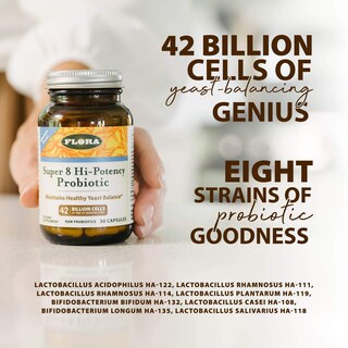 Foto 3 | Probióticos Flora Super 8 Hi Potency 42 Mil Millones De Cfu, 30 Cápsulas - Venta Internacional.