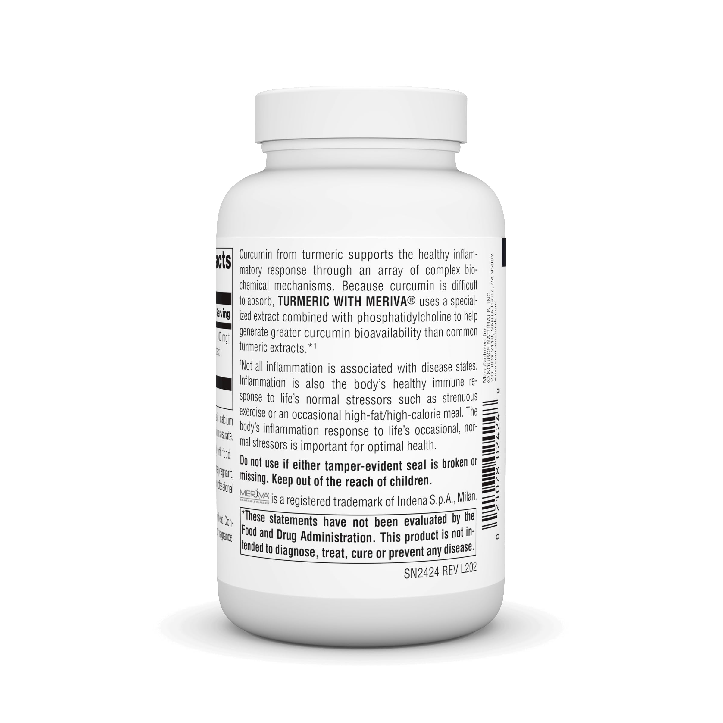 Foto 4 pulgar | Suplemento De Cúrcuma Source Naturals Con Meriva 500 Mg 120 Comprimidos - Venta Internacional.