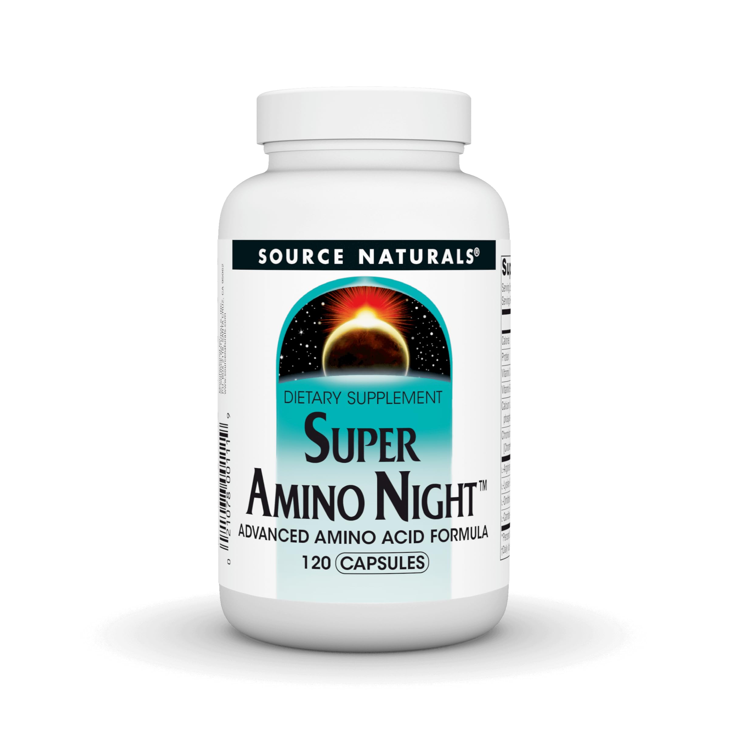 Supplement Source Naturals Super Amino Night 120 Cápsulas - Venta Internacional.